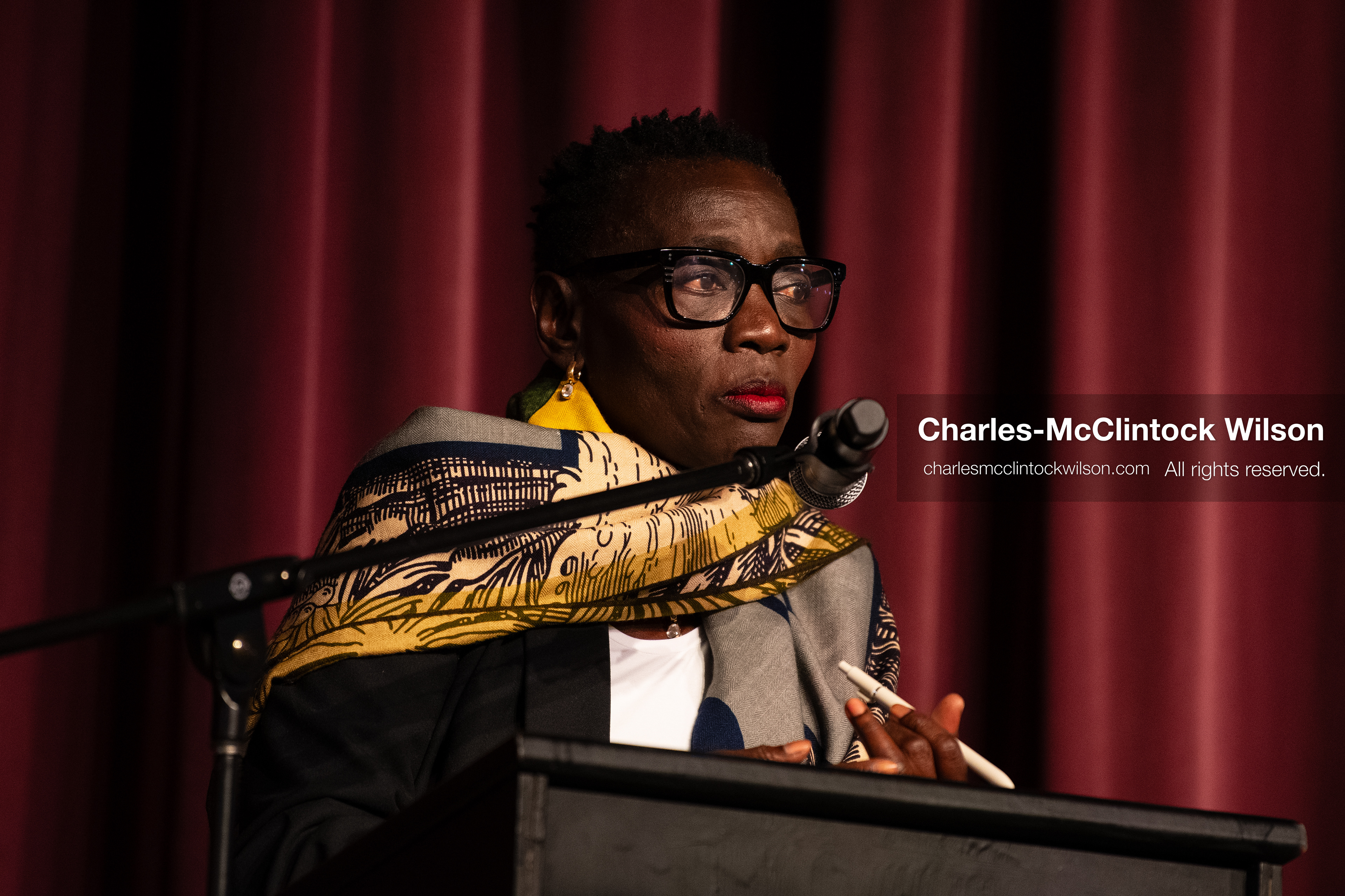 June 24, 2026, Salt Lake City, Utah, USA: Dr. AUMA OBAMA, founder of the Sauti Kuu Foundation and sister of former US president Barack Obama, speaks to attendees during the ''You(th) Matter'' community event at Glendale Middle School in Salt Lake City, Utah. (Credit Image: © Charles-McClintock Wilson/ZUMA Press Wire)