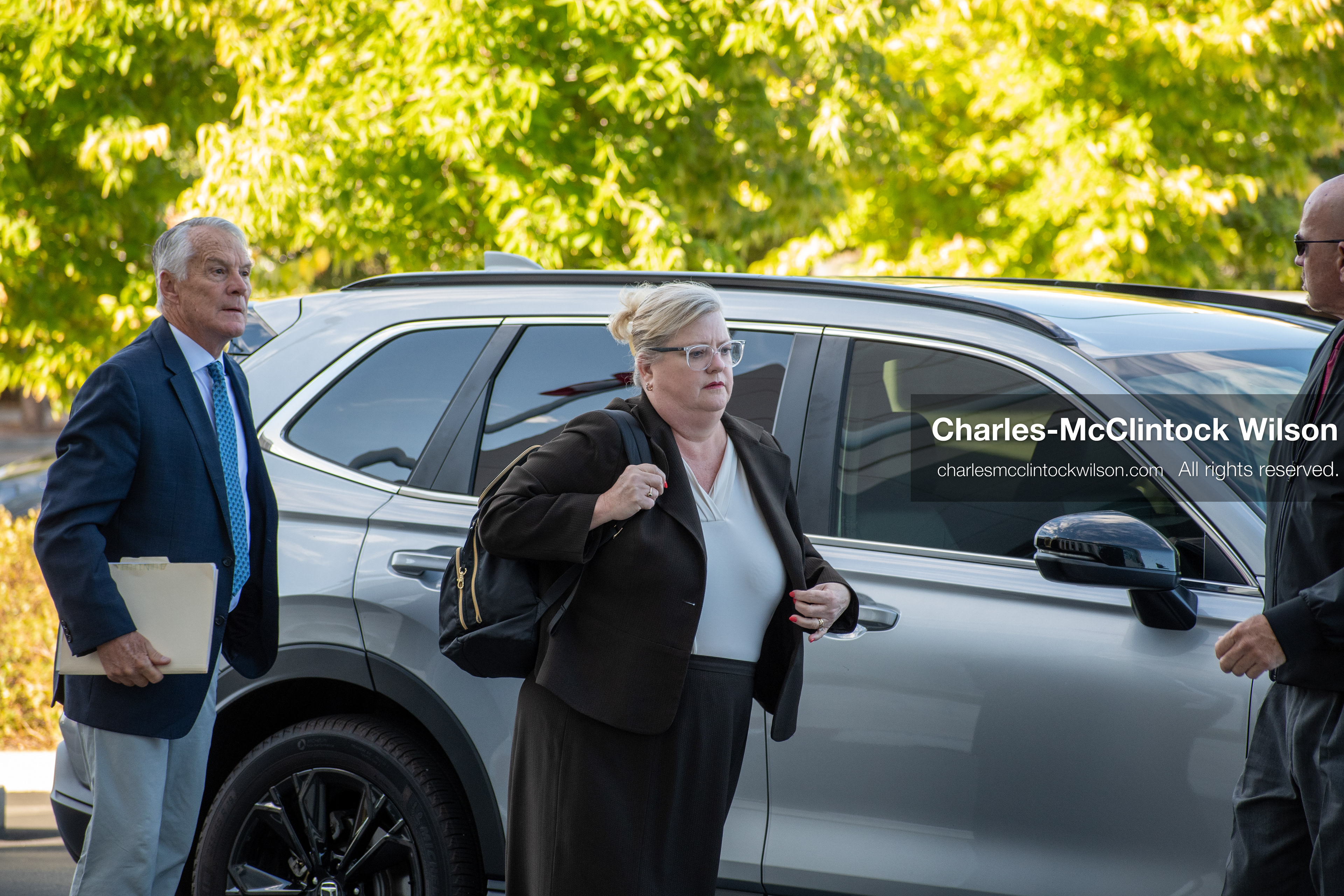 SEPTEMBER 29, 2025 — PROVO, UTAH, USA: Kathryn Nester, attorney for Tyler Robinson, walks outside the Utah County Court ahead of a waiver hearing. Robinson, charged with aggravated murder in the September 10 shooting death of conservative activist Charlie Kirk at Utah Valley University, appeared virtually for the proceedings. (Credit Image: © Charles‑McClintock Wilson / ZUMA Press Wire)