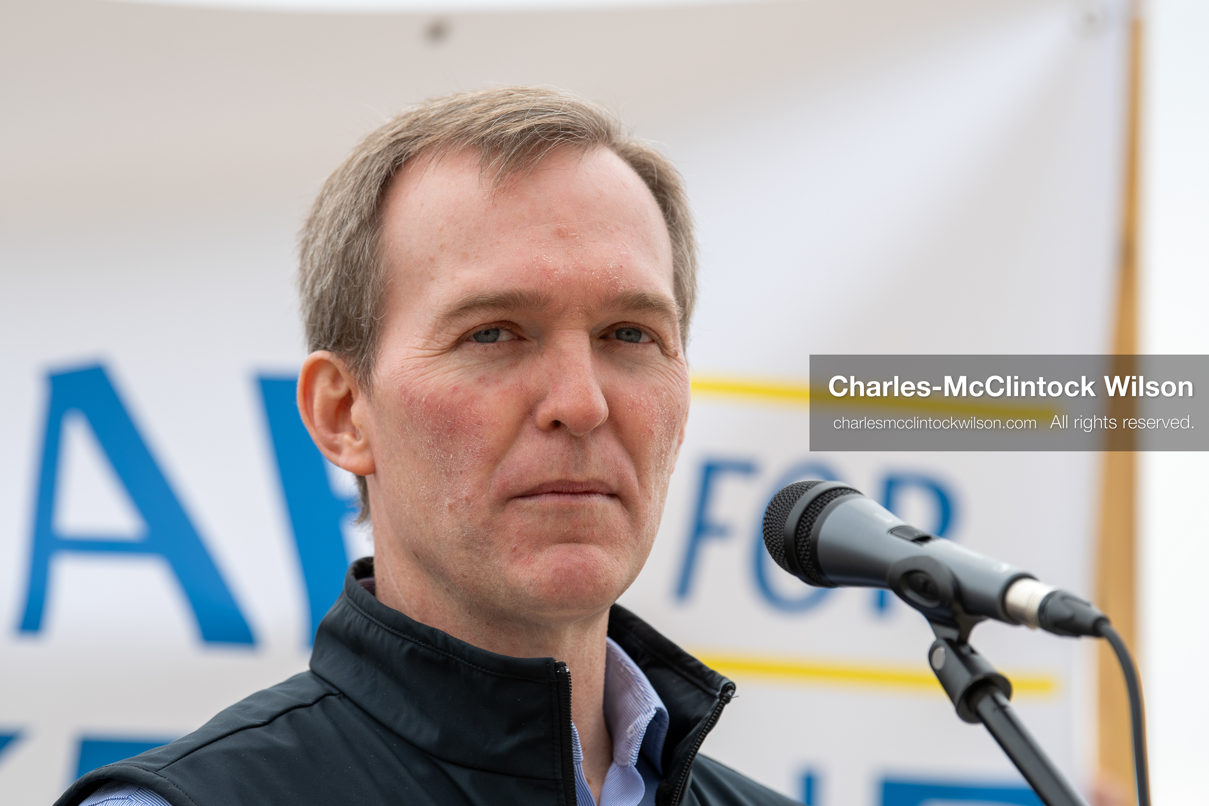  February 28, 2026, Salt Lake City, Utah, USA: Former U.S. Rep BEN MCADAMS, a Democrat from Utah and a 2026 congressional candidate, speaks during the Stand With Ukraine rally at the Utah State Capitol. The event marked the four year anniversary of the full scale Russian invasion of Ukraine and drew community members showing support for Ukrainians and local humanitarian efforts. (Credit Image: © Charles McClintock Wilson/ZUMA Press Wire)