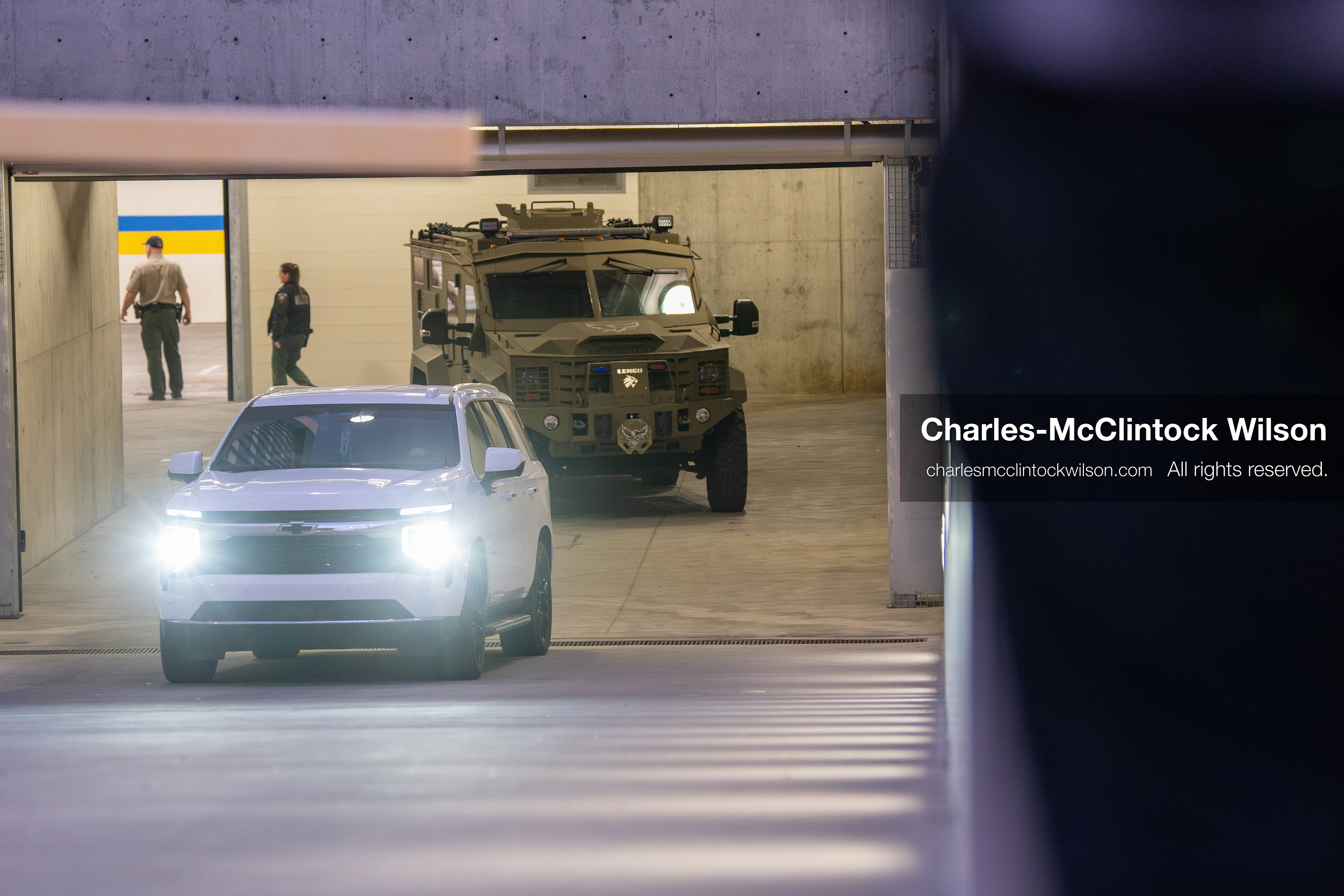 January 16, 2026, Provo, Utah, USA: A law enforcement armored vehicle leaves the Fourth Judicial District Courthouse in Provo, Utah, carrying Tyler Robinson after his court appearance on January 16, 2026. Robinson is the alleged killer of US conservative figure Charlie Kirk, who was fatally shot during an event at Utah Valley University. (Credit Image: © Charles-McClintock Wilson/ZUMA Press Wire)