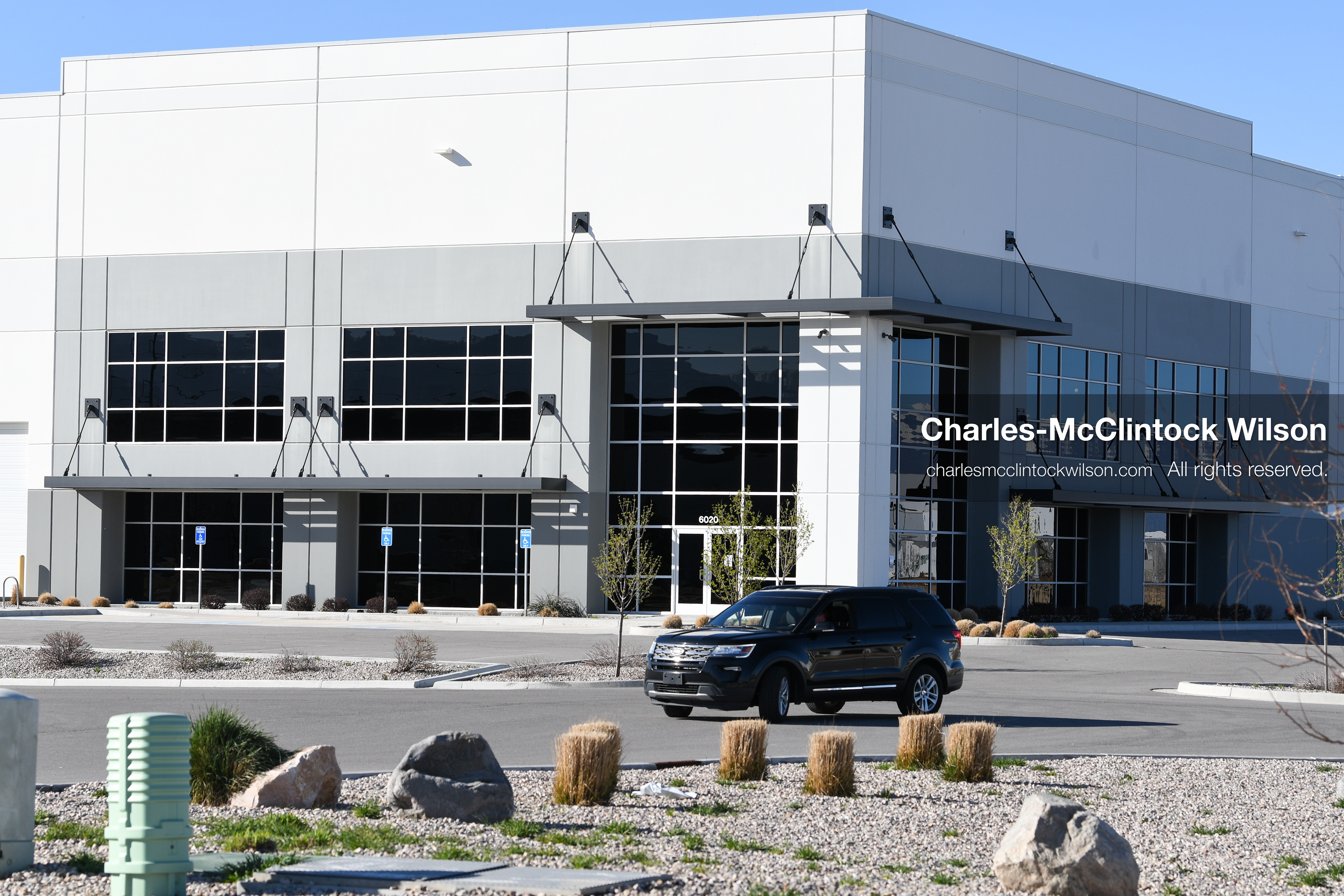 March 18, 2026, Salt Lake City, Utah, USA: The warehouse property on the west side of Salt Lake City that federal officials have identified as the site of a proposed ICE detention facility. Protesters gathered near the building during a demonstration responding to the planned use of the location. (Credit Image: © Charles McClintock Wilson/ZUMA Press Wire)