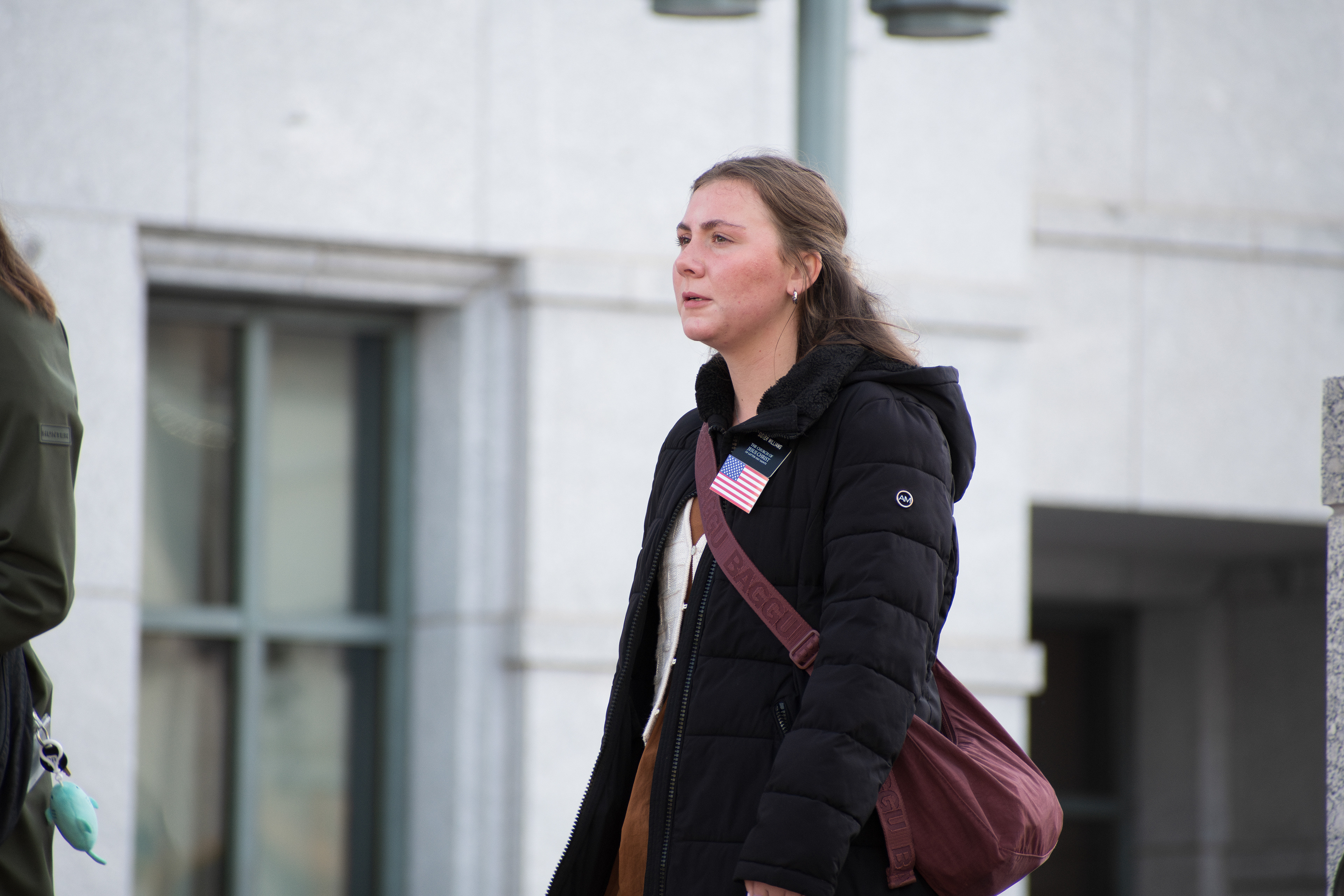 October 6, 2025, Salt Lake City, Utah, USA: A person stands near the Conference Center during the public viewing for Russell M. Nelson, the 17th president of the Church of Jesus Christ of Latter-day Saints. Nelson died at his home in Salt Lake City, Utah, on September 27, 2025, at the age of 101. (Credit Image: © Charles-McClintock Wilson/ZUMA Press Wire)