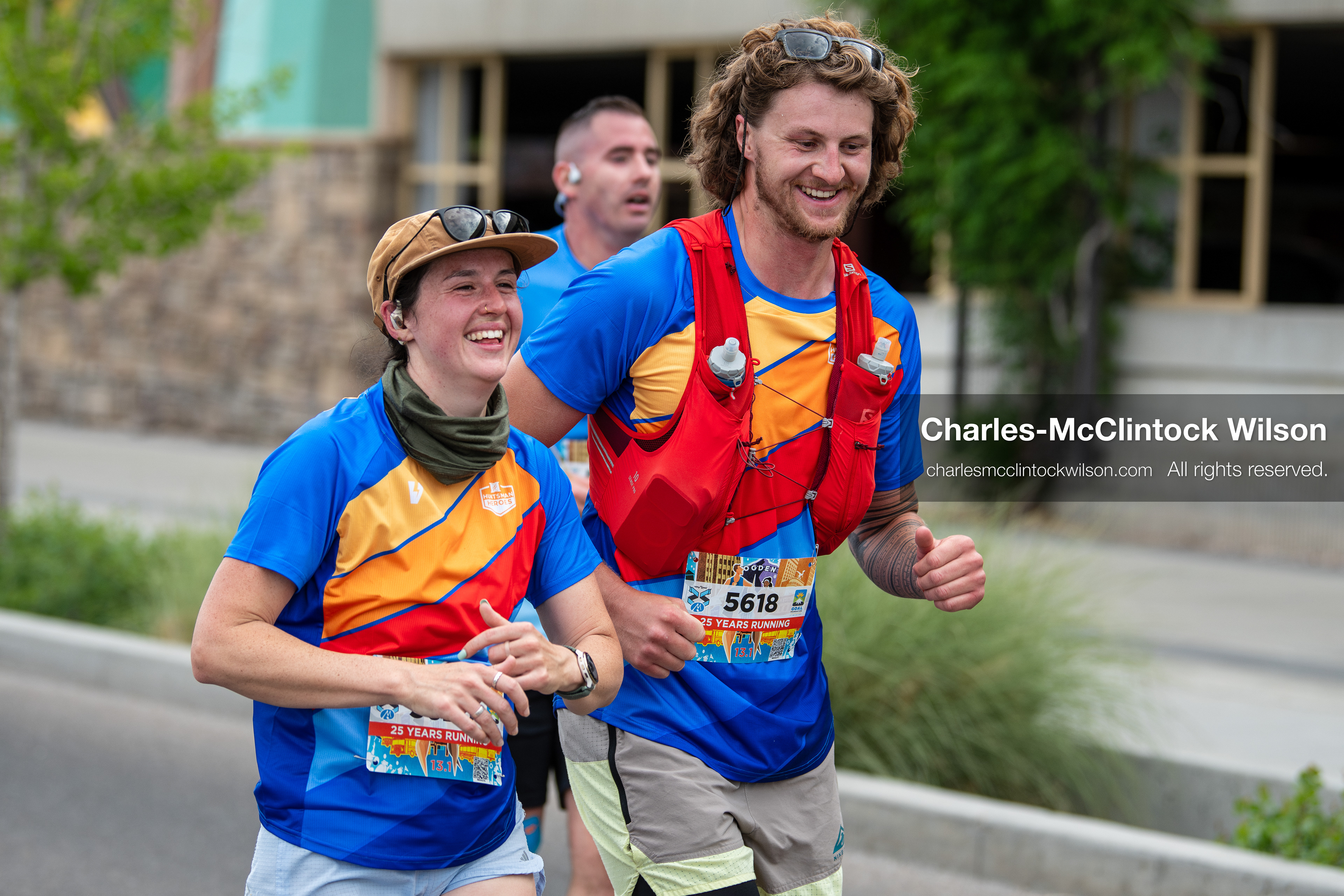May 16, 2026, Ogden, Utah, USA: Runners make their way along the course during the 25th Annual America First Ogden Marathon in Ogden, Utah, on Saturday, May 16, 2026. The event drew thousands of participants and spectators for the milestone 25th running of the marathon. (Credit Image: © Charles-McClintock Wilson/ZUMA Press Wire)