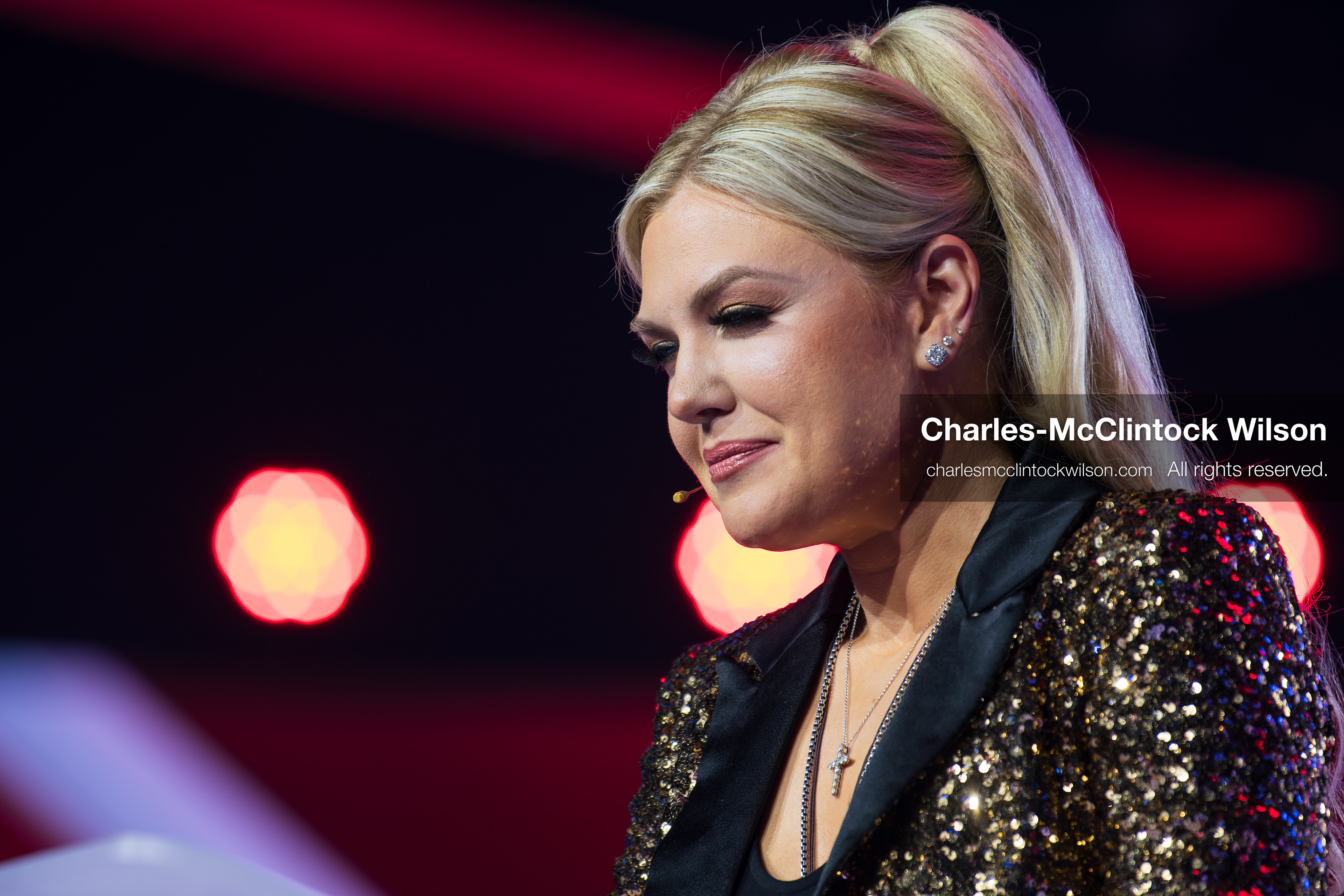 December 18, 2025, Phoenix, Arizona, USA: Mrs. Erika Kirk, CEO of Turning Point USA, speaks during Day One of Turning Point USA’s AmericaFest 2025 at the Phoenix Convention Center in Phoenix, Arizona.   (Credit Image: © Charles‑McClintock Wilson/ZUMA Press Wire)