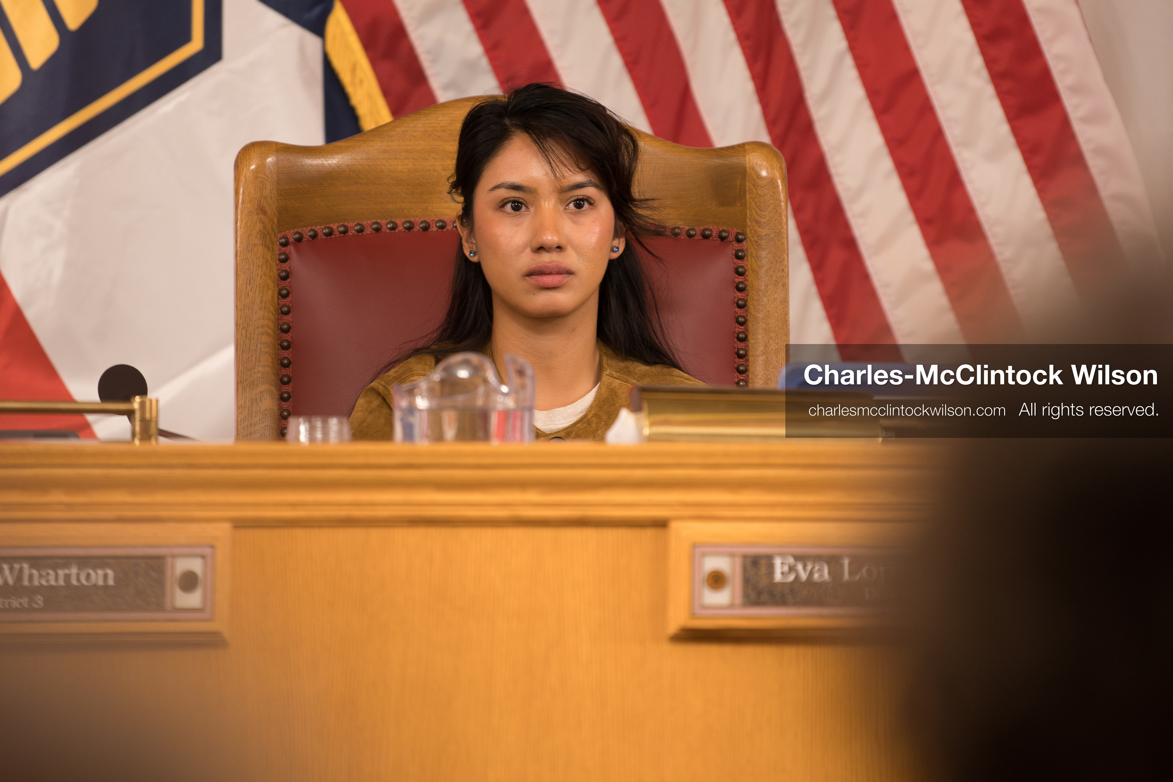 May 5, 2026, Salt Lake City, Utah, USA: Salt Lake City Council Member EVA LOPEZ CHAVEZ, who represents District 4, listens during the Salt Lake City Council's formal meeting in Salt Lake City on Tuesday, May 5, 2026. The meeting included public hearings on a proposed camping and public property ordinance. (Credit Image: © Charles-McClintock Wilson/ZUMA Press Wire)