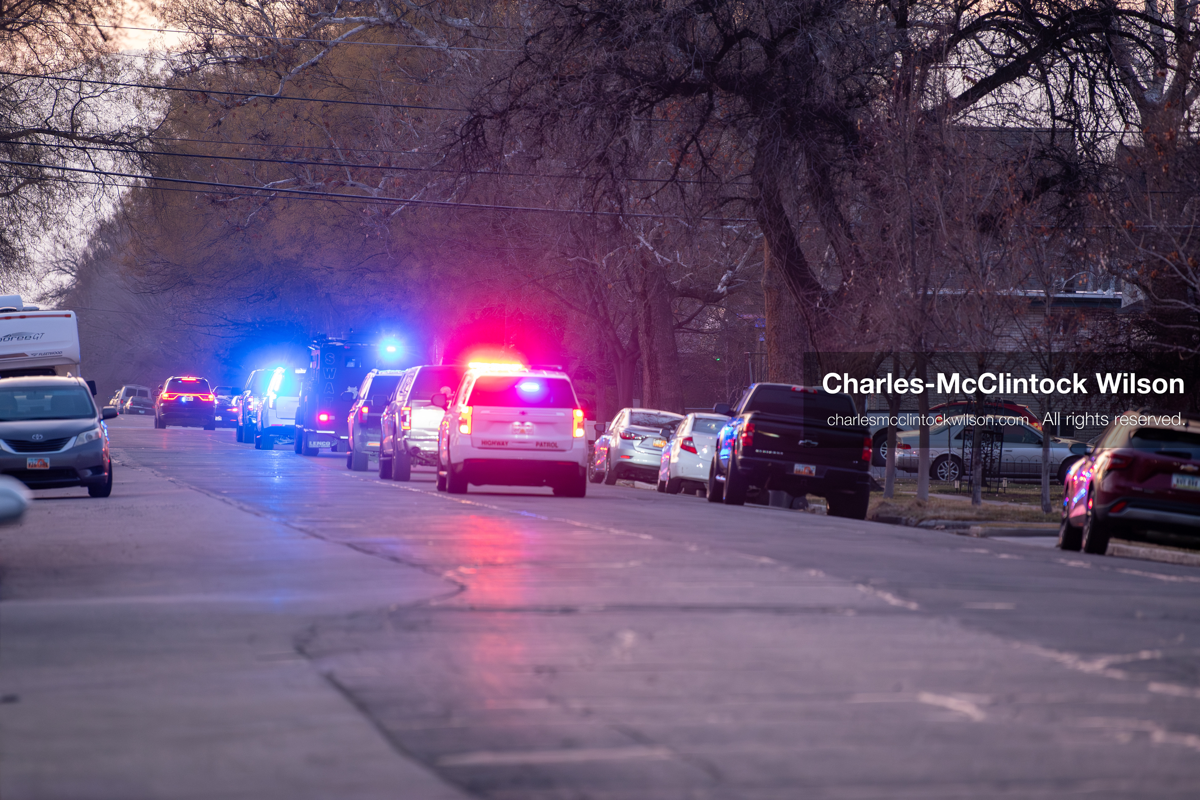 January 16, 2026, Provo, Utah, USA: A law enforcement motorcade leaves the Fourth Judicial District Courthouse in Provo, Utah, carrying Tyler Robinson after his court appearance on January 16, 2026. Robinson is the alleged killer of US conservative figure Charlie Kirk, who was fatally shot during an event at Utah Valley University. (Credit Image: © Charles-McClintock Wilson/ZUMA Press Wire)