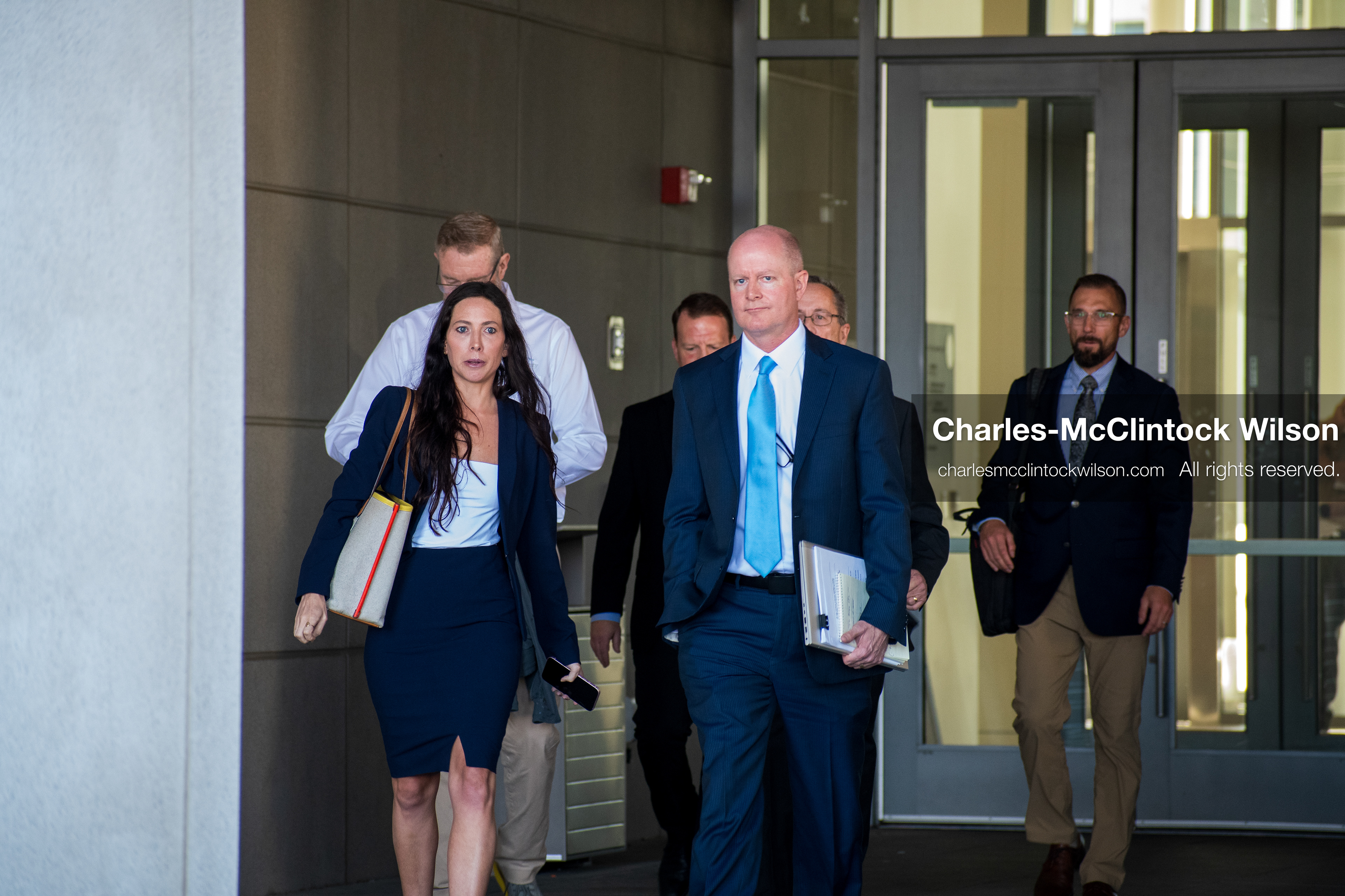 SEPTEMBER 29, 2025 — PROVO, UTAH, USA: Chad Grunander, prosecutor with the Utah County Attorney’s Office, walks outside the Utah County Court ahead of a waiver hearing for Tyler Robinson. Robinson, charged with aggravated murder in the September 10 shooting death of conservative activist Charlie Kirk at Utah Valley University, appeared virtually for the proceedings. (Credit Image: © Charles‑McClintock Wilson / ZUMA Press Wire)