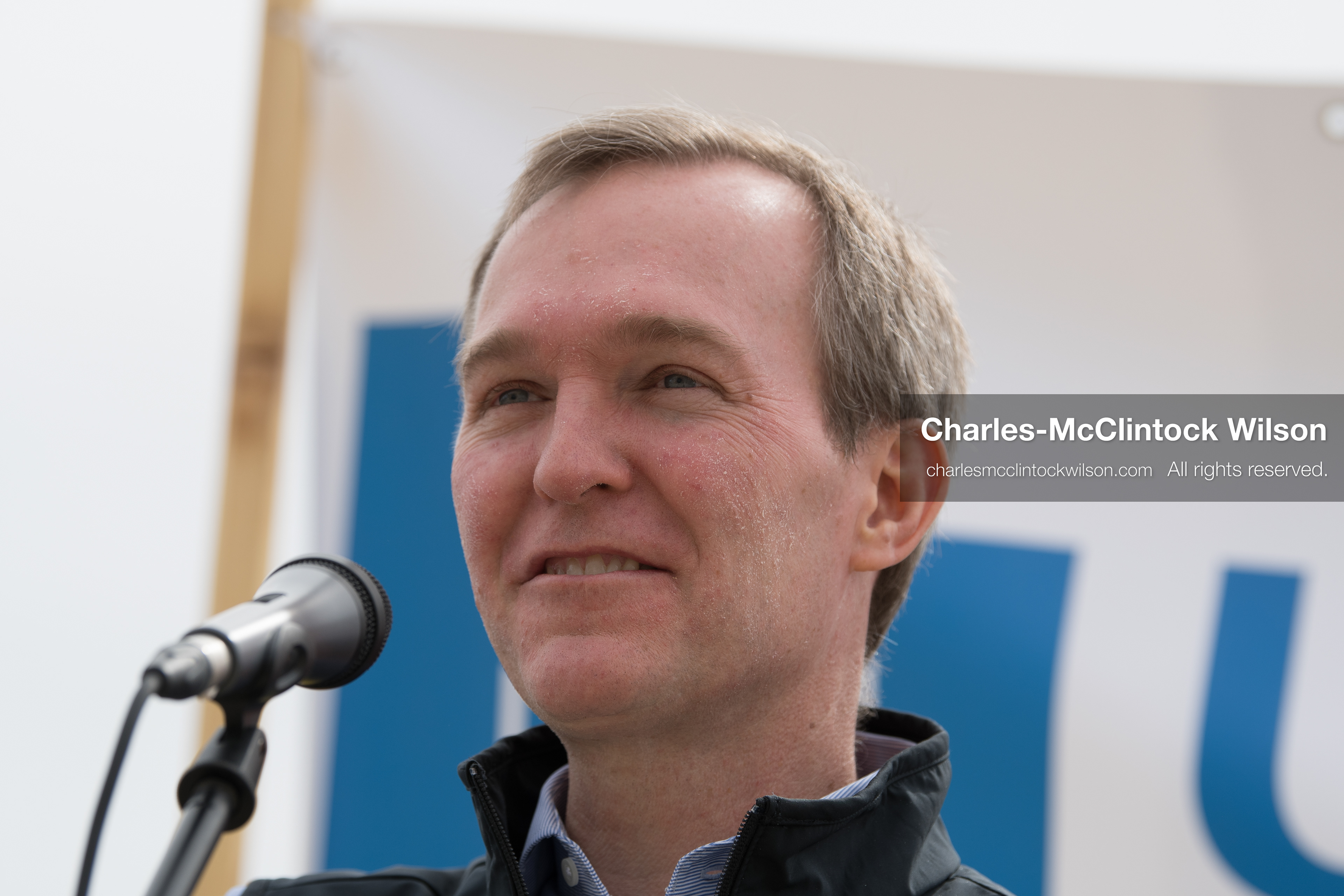  February 28, 2026, Salt Lake City, Utah, USA: Former U.S. Rep BEN MCADAMS, a Democrat from Utah and a 2026 congressional candidate, speaks during the Stand With Ukraine rally at the Utah State Capitol. The event marked the four year anniversary of the full scale Russian invasion of Ukraine and drew community members showing support for Ukrainians and local humanitarian efforts. (Credit Image: © Charles McClintock Wilson/ZUMA Press Wire)