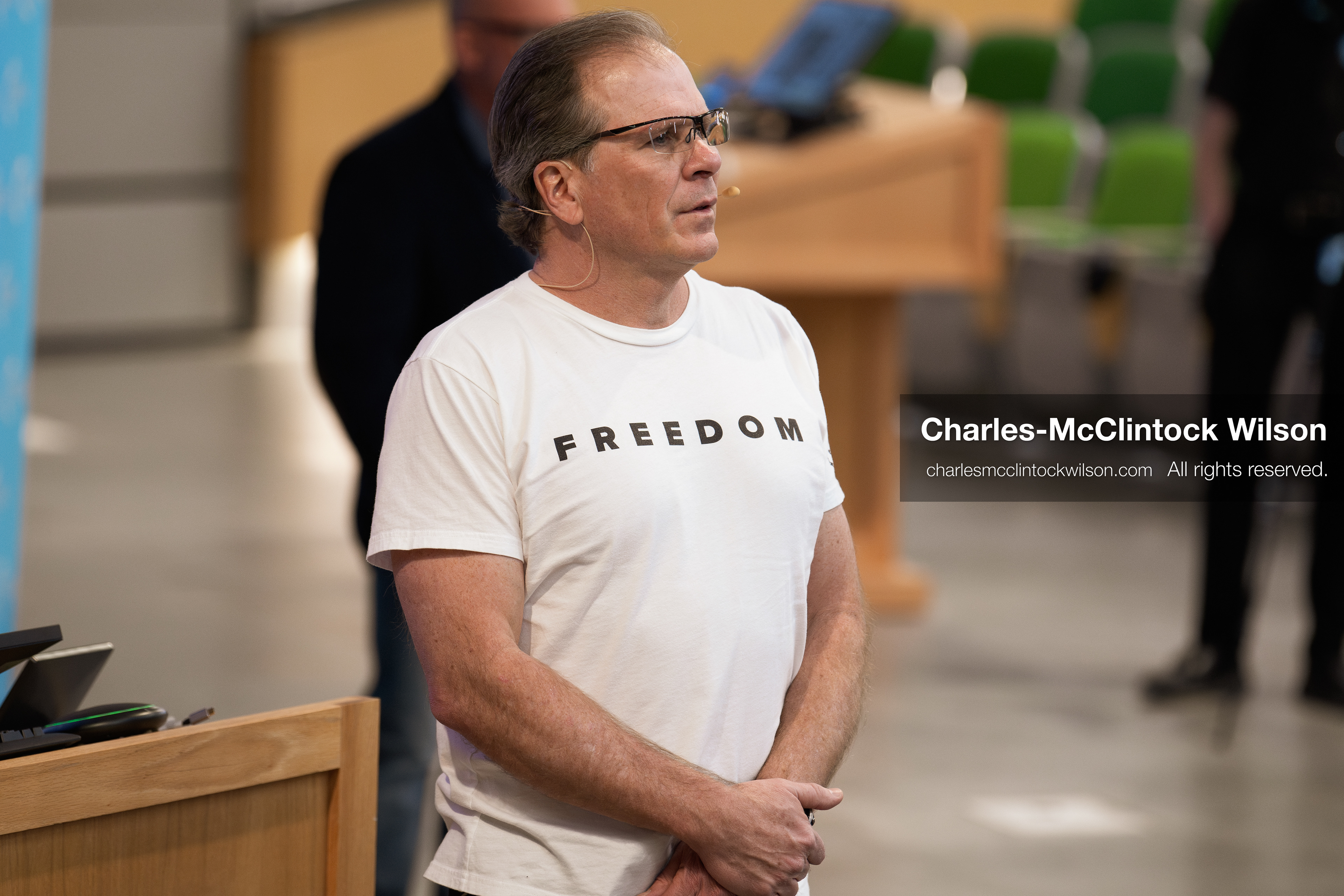 March 26, 2026, Orem, Utah, USA: US author, Christian apologist, and founder of http://CrossExamined.org Frank Turek speaks during a stop on his “Change My Mind” College Tour at Utah Valley University in Orem, Utah. The event, hosted by Ratio Christi, included discussions on faith, philosophy, and the problem of evil. (Credit Image: © Charles-McClintock Wilson/ZUMA Press Wire)