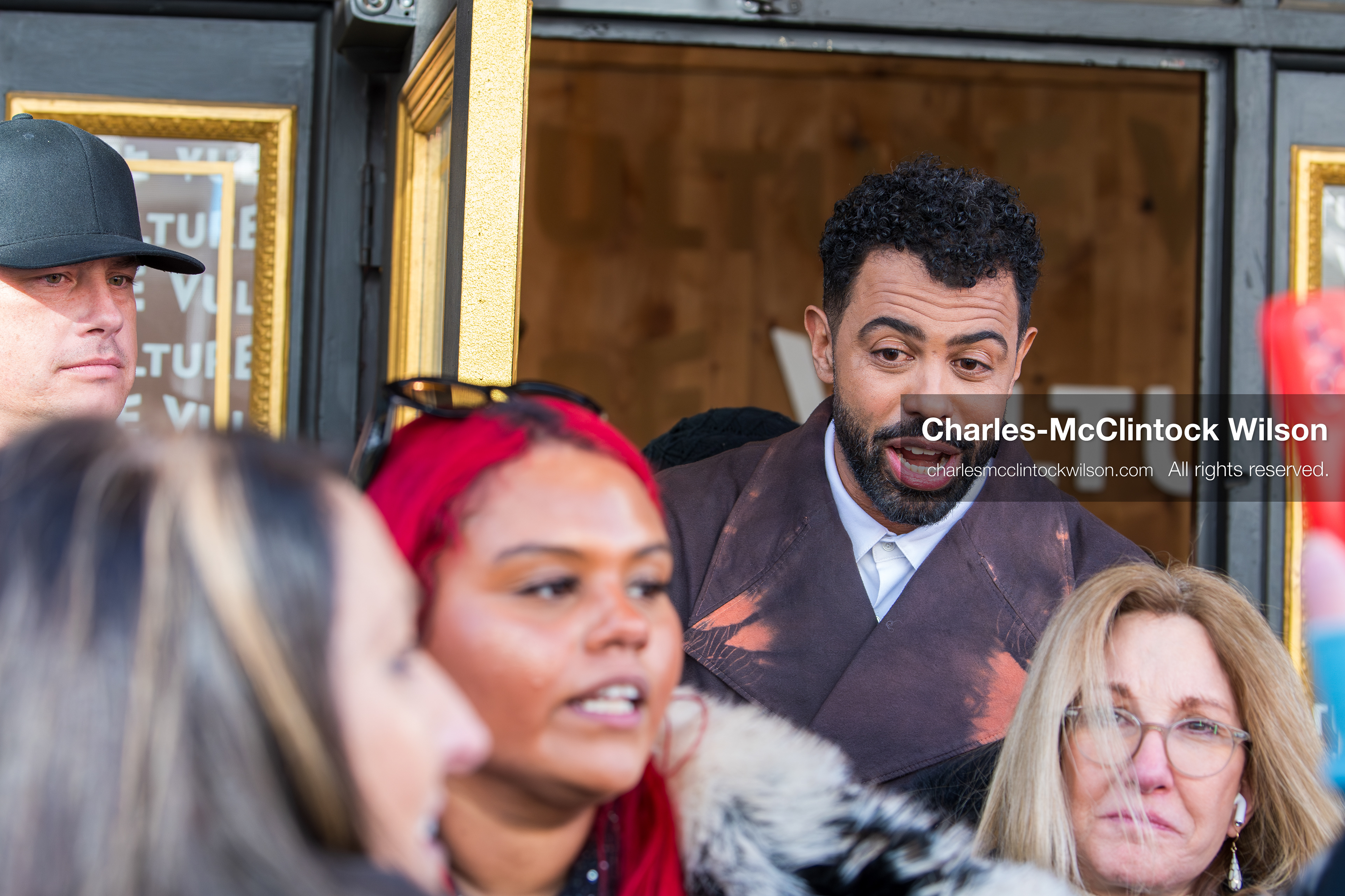 January 26, 2026, Park City, Utah, USA: US actor DAVEED DIGGS greets fans outside The Vulture Spot during the 2026 Sundance Film Festival in Park City, Utah. (Credit Image: © Charles McClintock Wilson/ZUMA Press Wire)