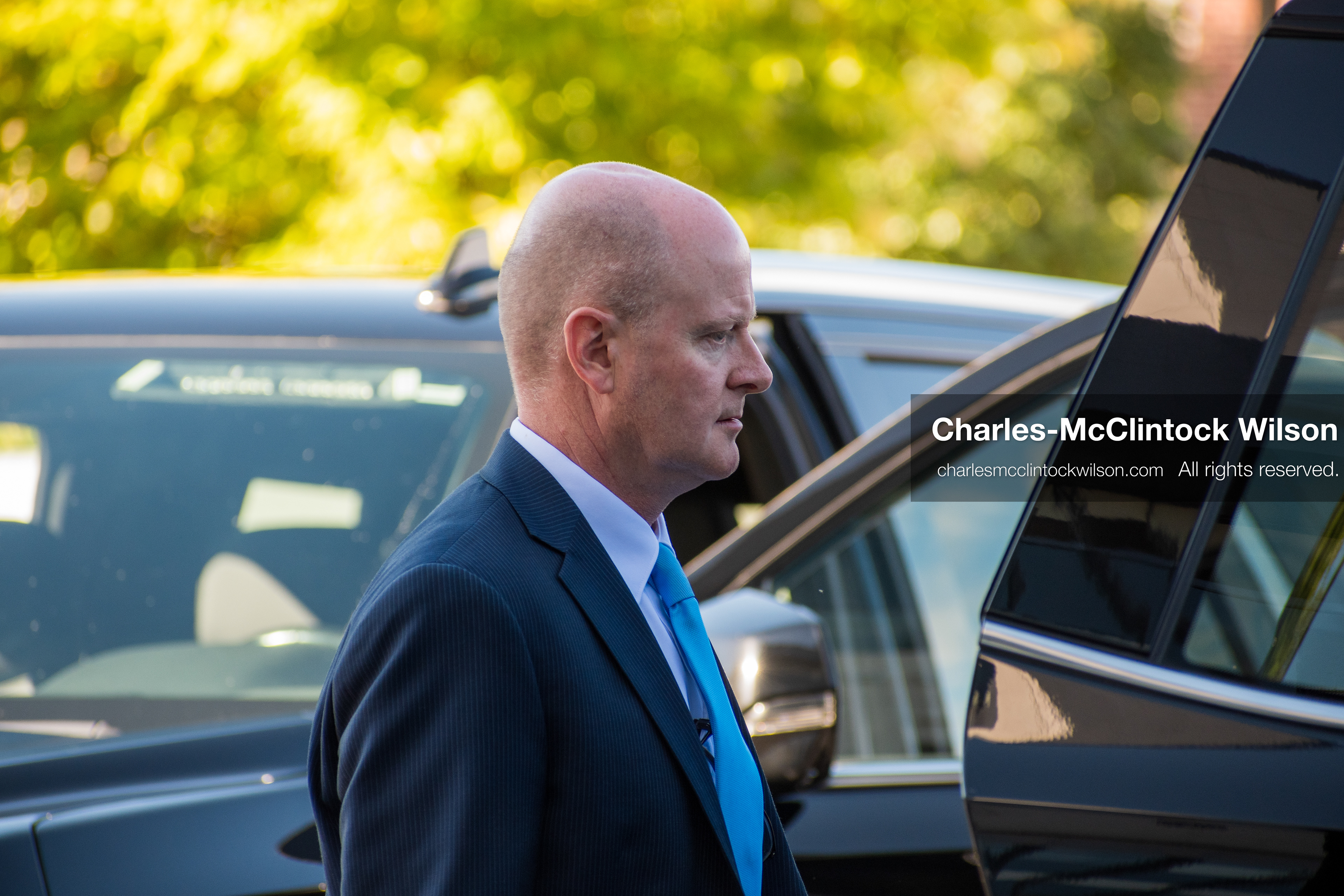SEPTEMBER 29, 2025 — PROVO, UTAH, USA: Chad Grunander, prosecutor with the Utah County Attorney’s Office, walks outside the Utah County Court ahead of a waiver hearing for Tyler Robinson. Robinson, charged with aggravated murder in the September 10 shooting death of conservative activist Charlie Kirk at Utah Valley University, appeared virtually for the proceedings. (Credit Image: © Charles‑McClintock Wilson / ZUMA Press Wire)