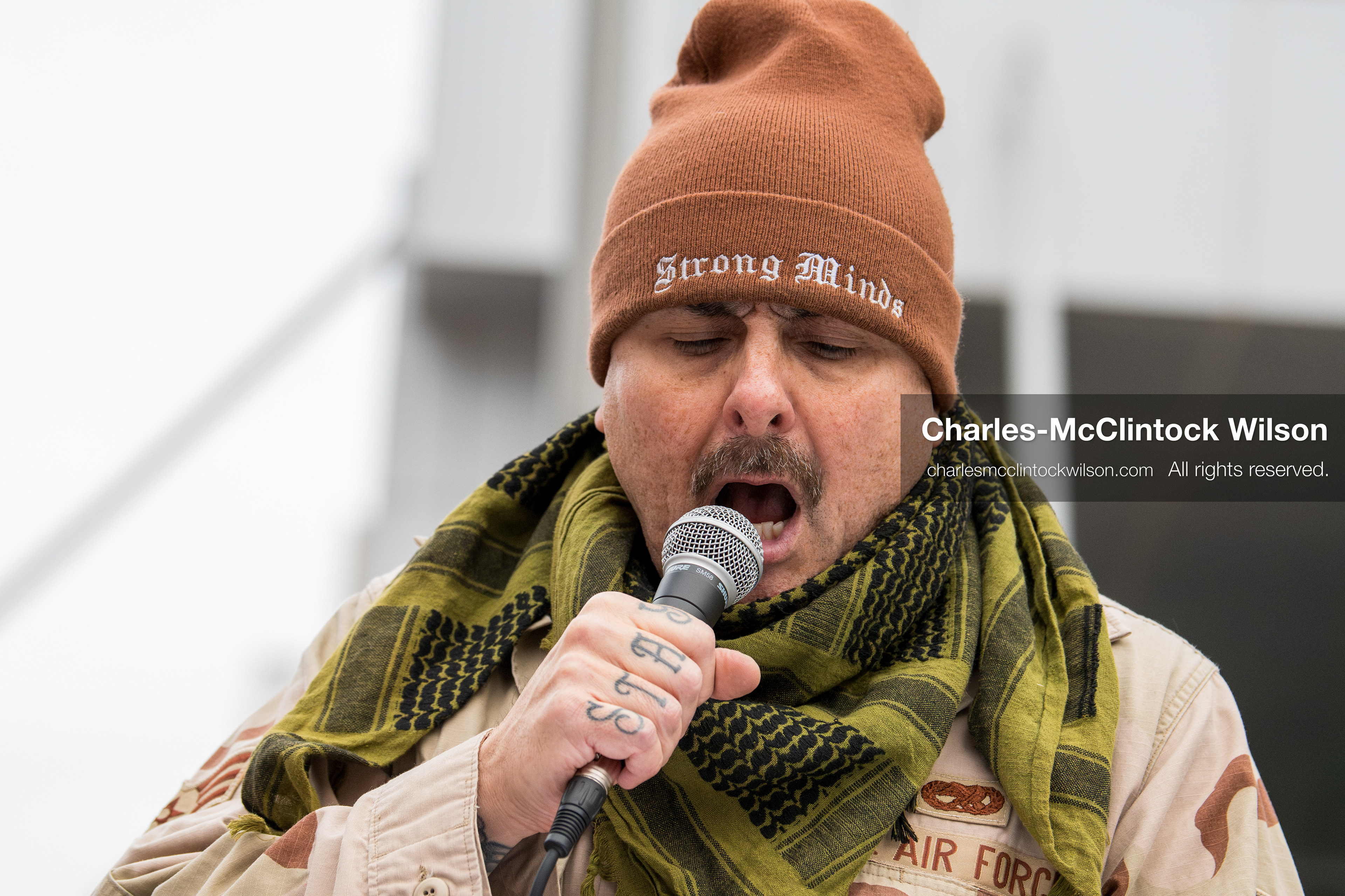 January 3, 2026, Salt Lake City, Utah, USA: A speaker addresses demonstrators during a protest against US military action in Venezuela outside the Wallace Federal Building in Salt Lake City, Utah. The protest was part of a nationwide mobilization opposing airstrikes and foreign intervention. (Credit Image: (c) Charles‑McClintock Wilson/ZUMA Press Wire)