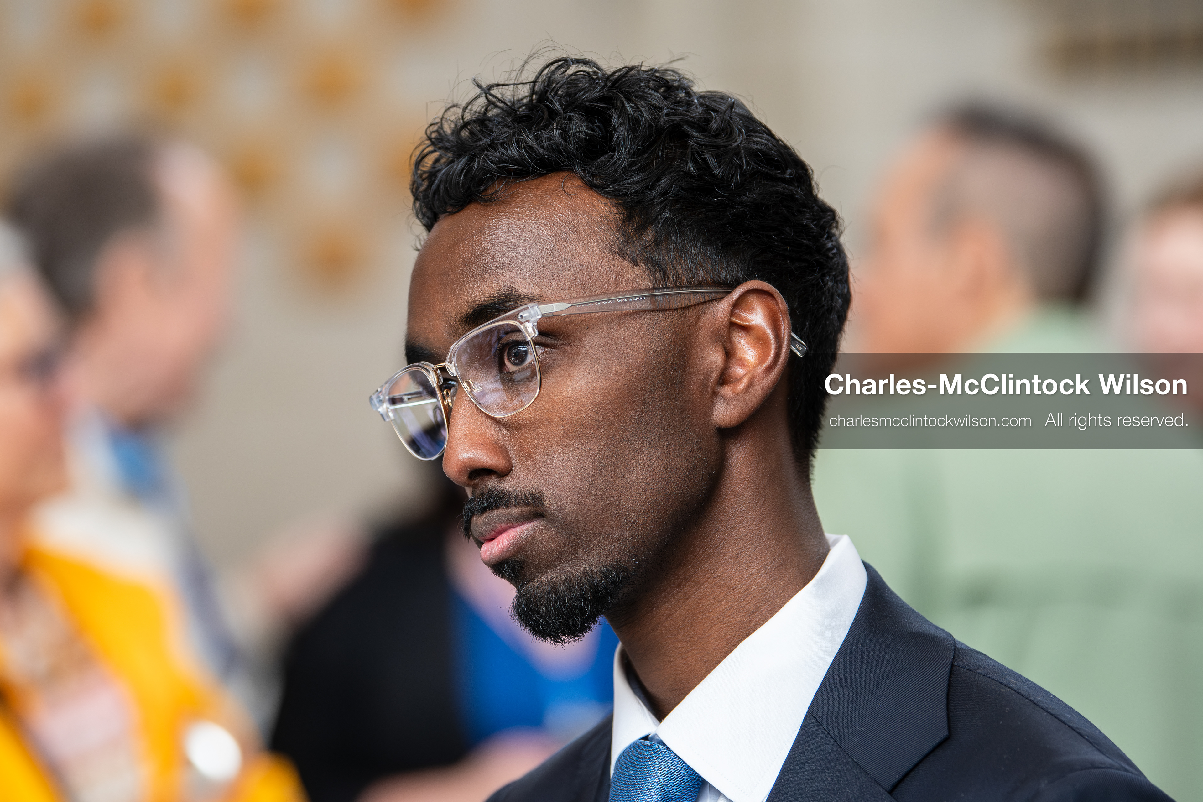 April 25, 2026, Sandy, Utah, USA: LIBAN MOHAMED, a candidate for the Democratic nomination in Utah's 1st Congressional District, attends the 2026 Utah Democratic Convention at Jordan High School in Sandy. (Credit Image: © Charles-McClintock Wilson/ZUMA Press Wire)