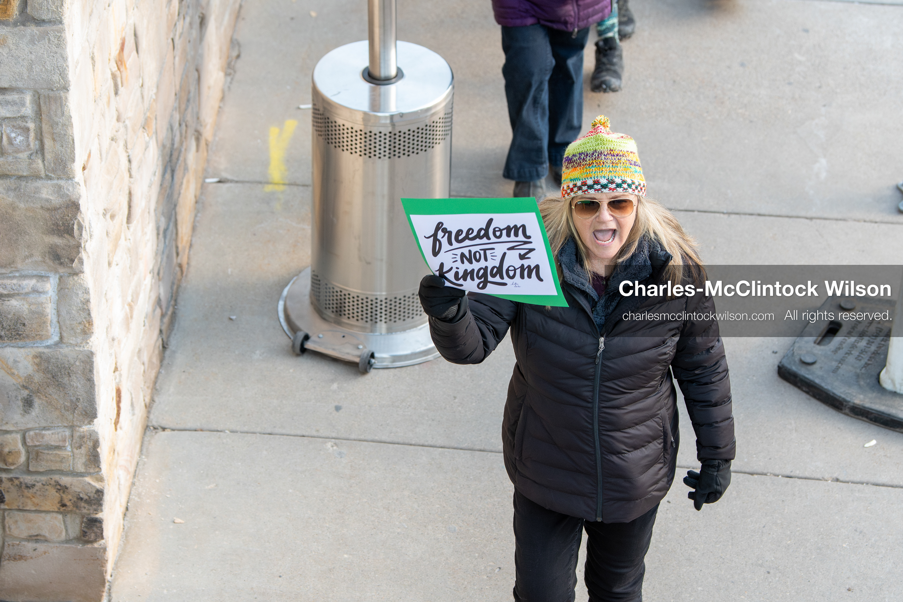 January 26, 2026, Park City, Utah, USA: Demonstrators march through Main Street holding signs during a protest opposing U.S. Immigration and Customs Enforcement (I.C.E.) ICE agents at the Sundance Film Festival in Park City, Utah, on Monday, Jan. 26, 2026. The event was held in response to the fatal shooting of Alex Pretti by a U.S. Border Patrol officer in Minneapolis. (Credit Image: © Charles McClintock Wilson/ZUMA Press Wire)