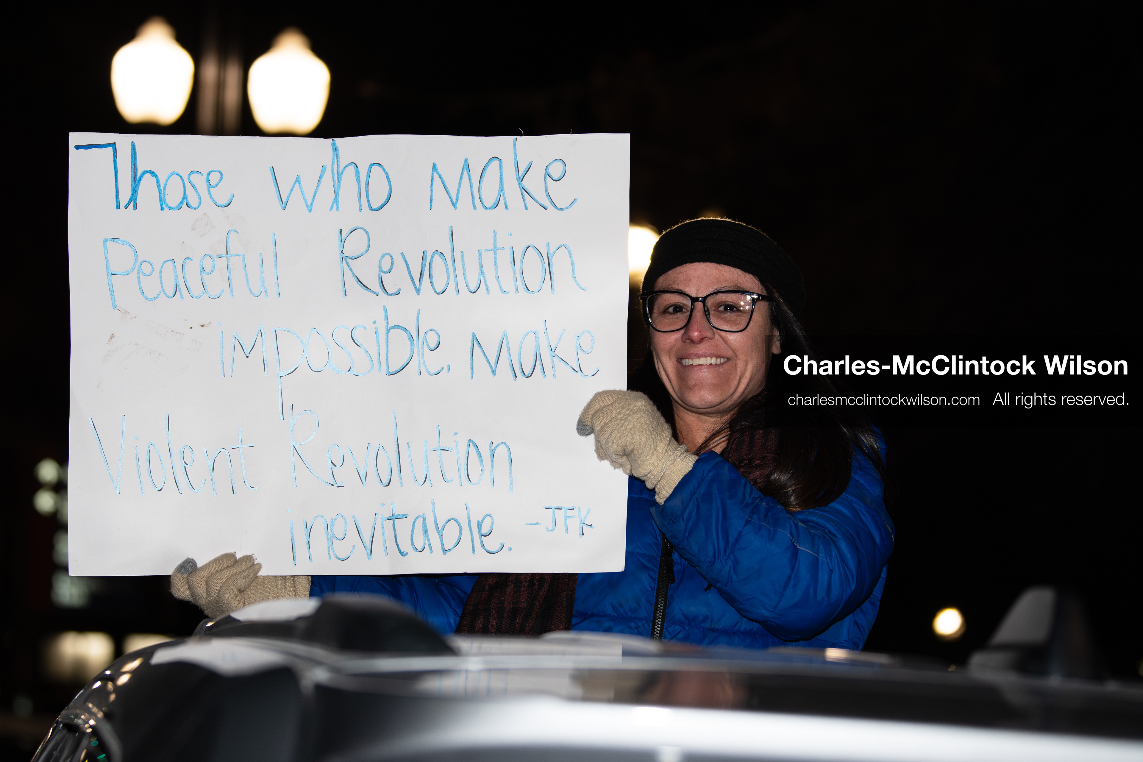 January 8, 2026, Salt Lake City, Utah, USA: A demonstrator holds a sign during an anti ICE protest at Pioneer Park in Salt Lake City Utah on Jan 8 2026. The rally followed the death of Renee Nicole Good a Minneapolis woman who was fatally shot during an encounter with immigration authorities and drew hundreds calling for accountability and changes to enforcement practices. (Credit Image: © Charles-McClintock Wilson/ZUMA Press Wire)