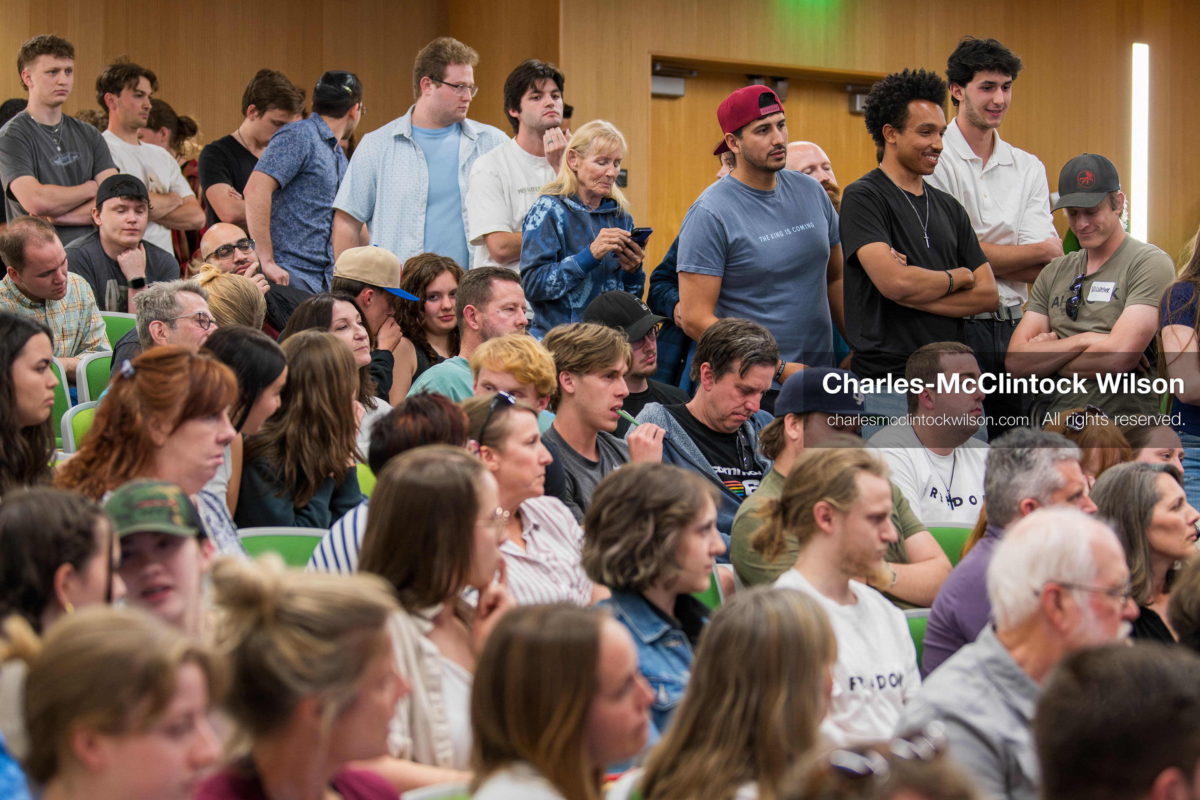 March 26, 2026, Orem, Utah, USA: Audience members fill a lecture hall during Frank Turek’s “Change My Mind” College Tour event at Utah Valley University in Orem, Utah. (Credit Image: © Charles McClintock Wilson/ZUMA Press Wire)