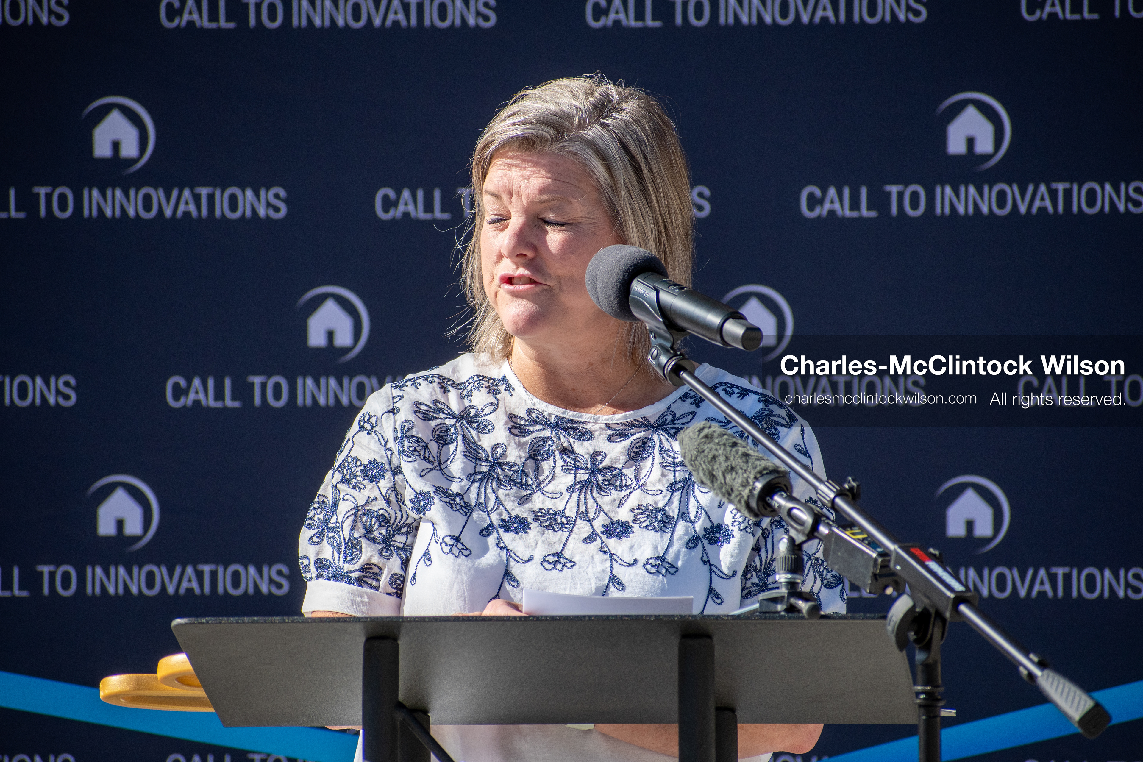 May 28, 2026, Lehi, Utah, USA: HEATHER TUCKER, director of the Lehi Literacy Center, speaks during the opening of Innovation Park at Holbrook Farms and the Lehi Rippy Literacy Center on May 28 2026 in Lehi Utah. (Credit Image: © Charles-McClintock Wilson/ZUMA Press Wire)