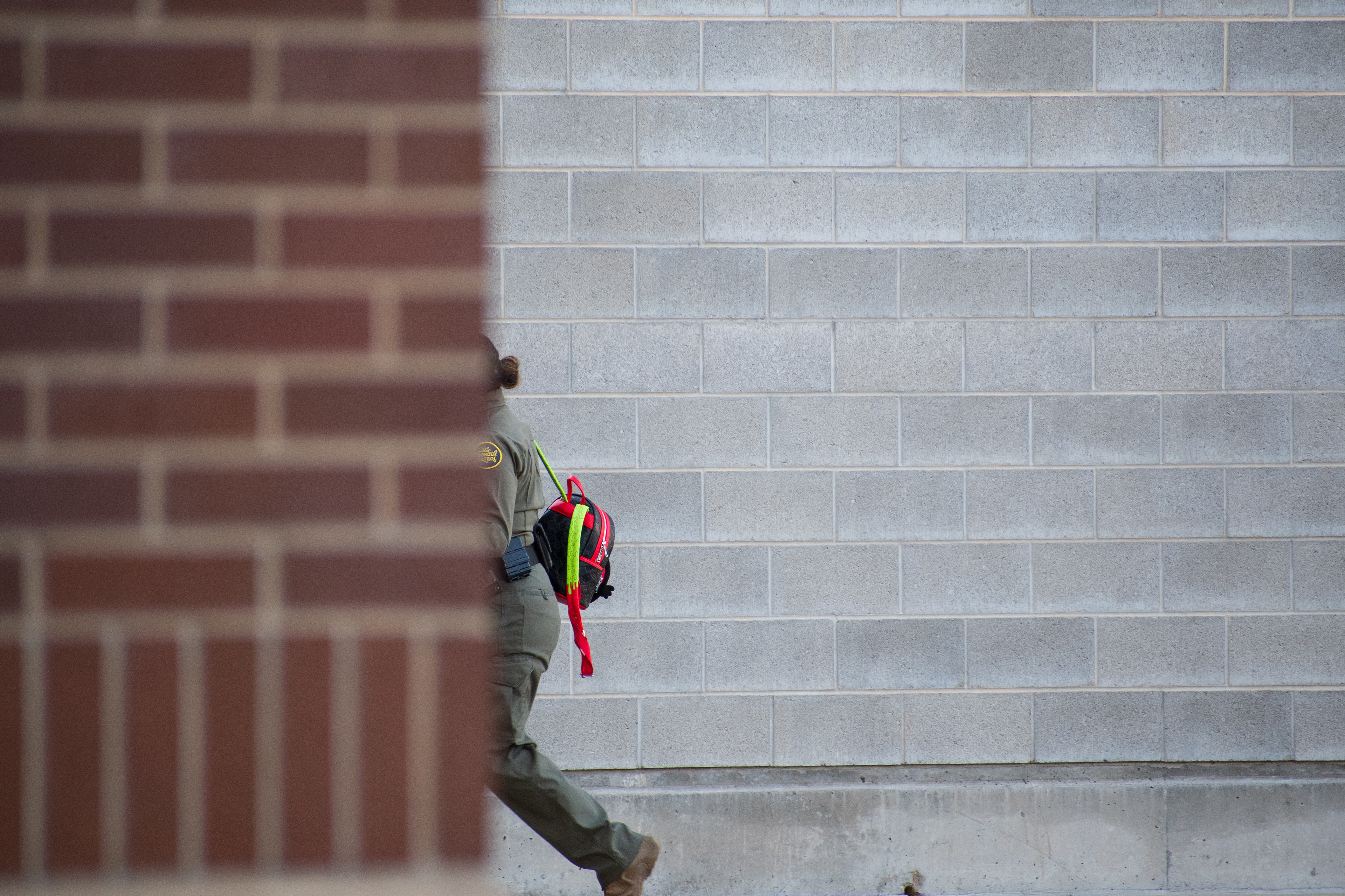 September 15, 2025 – Provo, Utah, United States: A U.S. Border Patrol agent walks near the Utah Valley Convention Center during a Department of Homeland Security career expo focused on recruiting law enforcement and security personnel. Photograph by Charles‑McClintock Wilson / ZUMA Press Wire