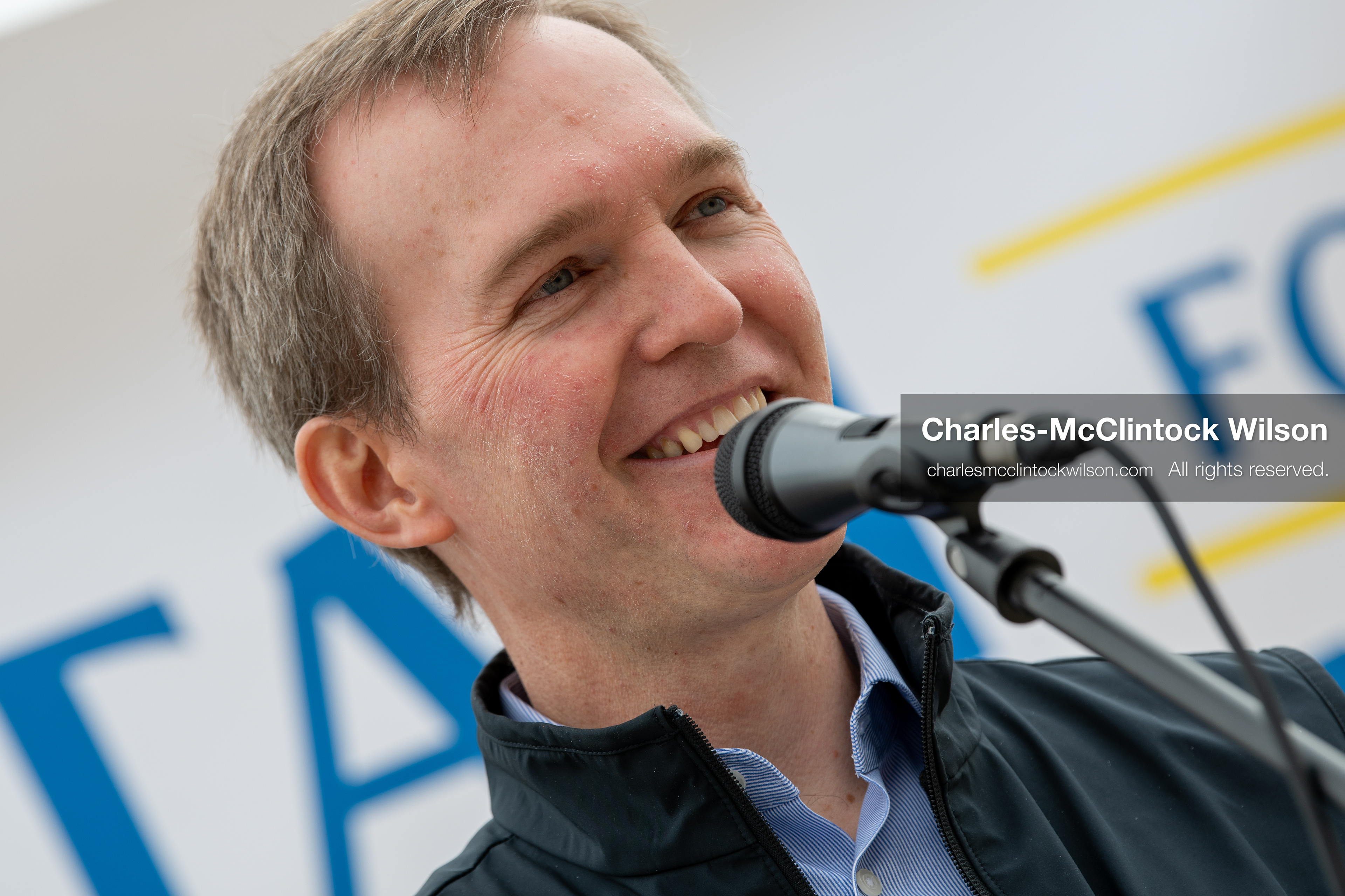 February 28, 2026, Salt Lake City, Utah, USA: Former U.S. Rep BEN MCADAMS, a Democrat from Utah and a 2026 congressional candidate, speaks during the Stand With Ukraine rally at the Utah State Capitol. The event marked the four year anniversary of the full scale Russian invasion of Ukraine and drew community members showing support for Ukrainians and local humanitarian efforts. (Credit Image: © Charles McClintock Wilson/ZUMA Press Wire)