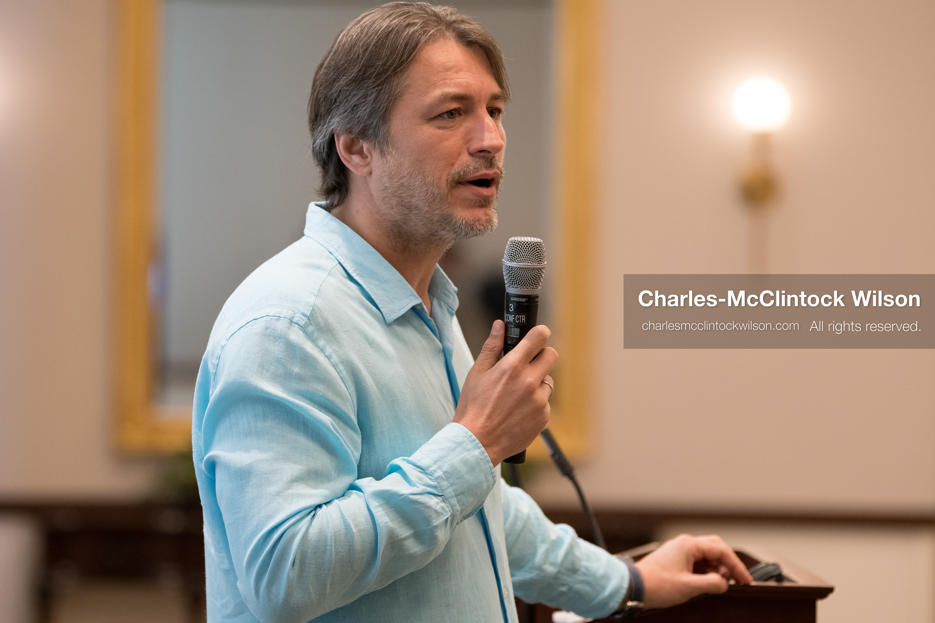  July 23, 2026, Salt Lake City, Utah, USA: Ukrainian activist SERHIY PRYTULA speaks during a community meeting at the Utah State Capitol building in Salt Lake City, Utah, on Thursday, July 23, 2026. The event, titled ''Ukraine in the Fifth Year of the Full-Scale War: An Honest Conversation,'' was hosted by the Prytula Foundation USA to discuss civil defense and ongoing humanitarian aid initiatives. (Credit Image: © Charles-McClintock Wilson/ZUMA Press Wire)