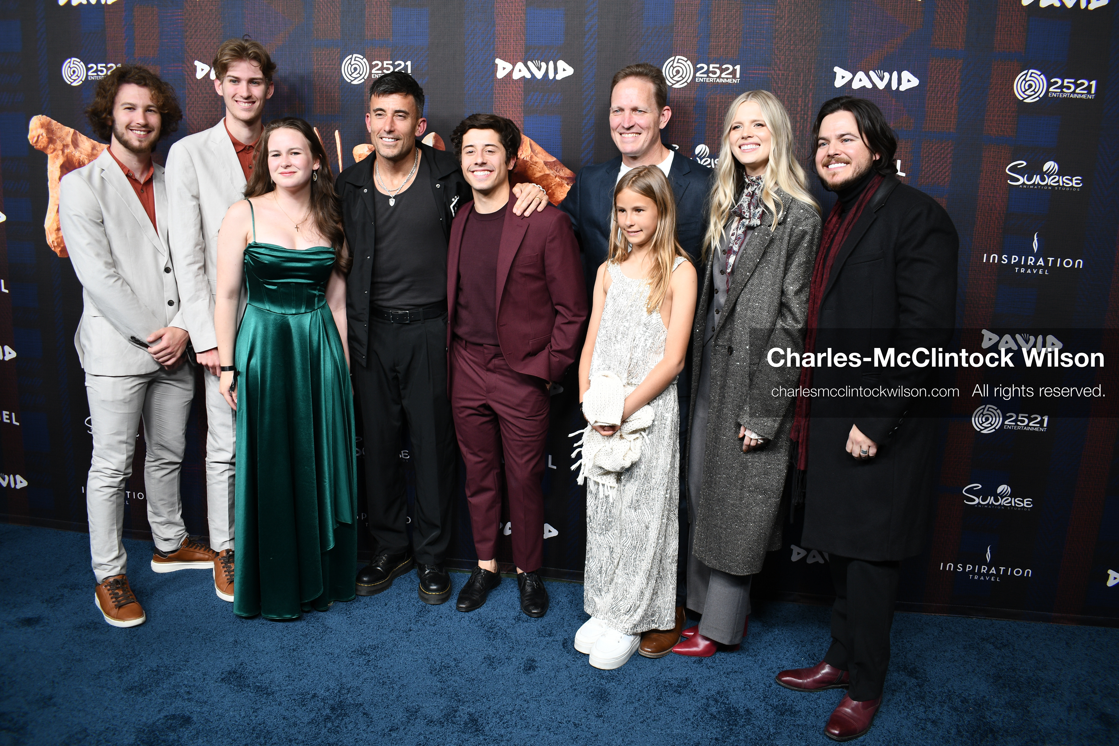 December 8, 2025, Lehi, Utah, USA: Cast and crew attend the world premiere of ''David'' at Megaplex Theatres Thanksgiving Point in Lehi, Utah, USA. (Credit Image: © Charles-McClintock Wilson/ZUMA Press Wire)