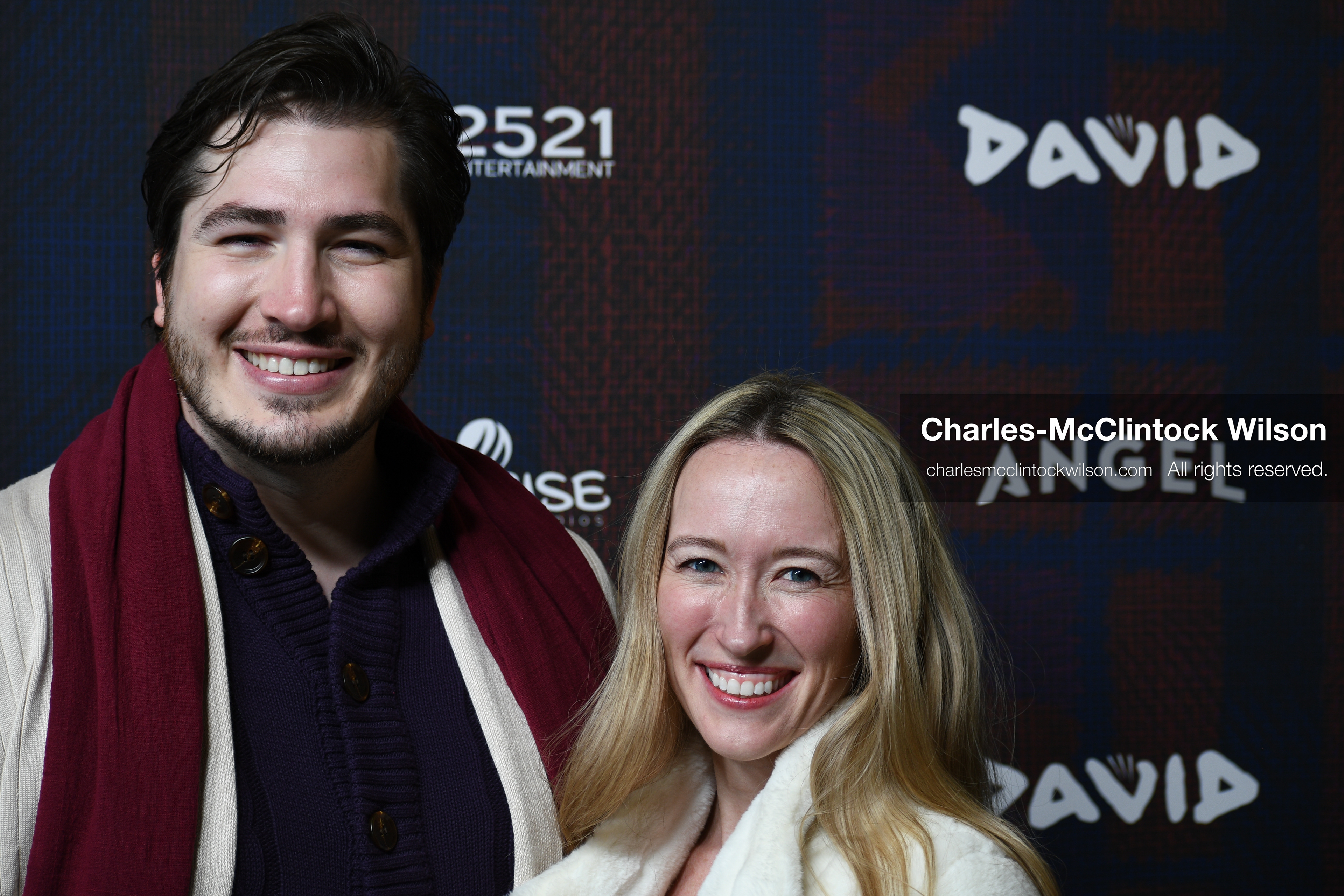 December 8, 2025, Lehi, Utah, USA: ADAM GOLD and AMBER GOLD attend the world premiere of DAVID at Megaplex Theatres Thanksgiving Point in Lehi, Utah, USA. (Credit Image: © Charles-McClintock Wilson/ZUMA Press Wire)