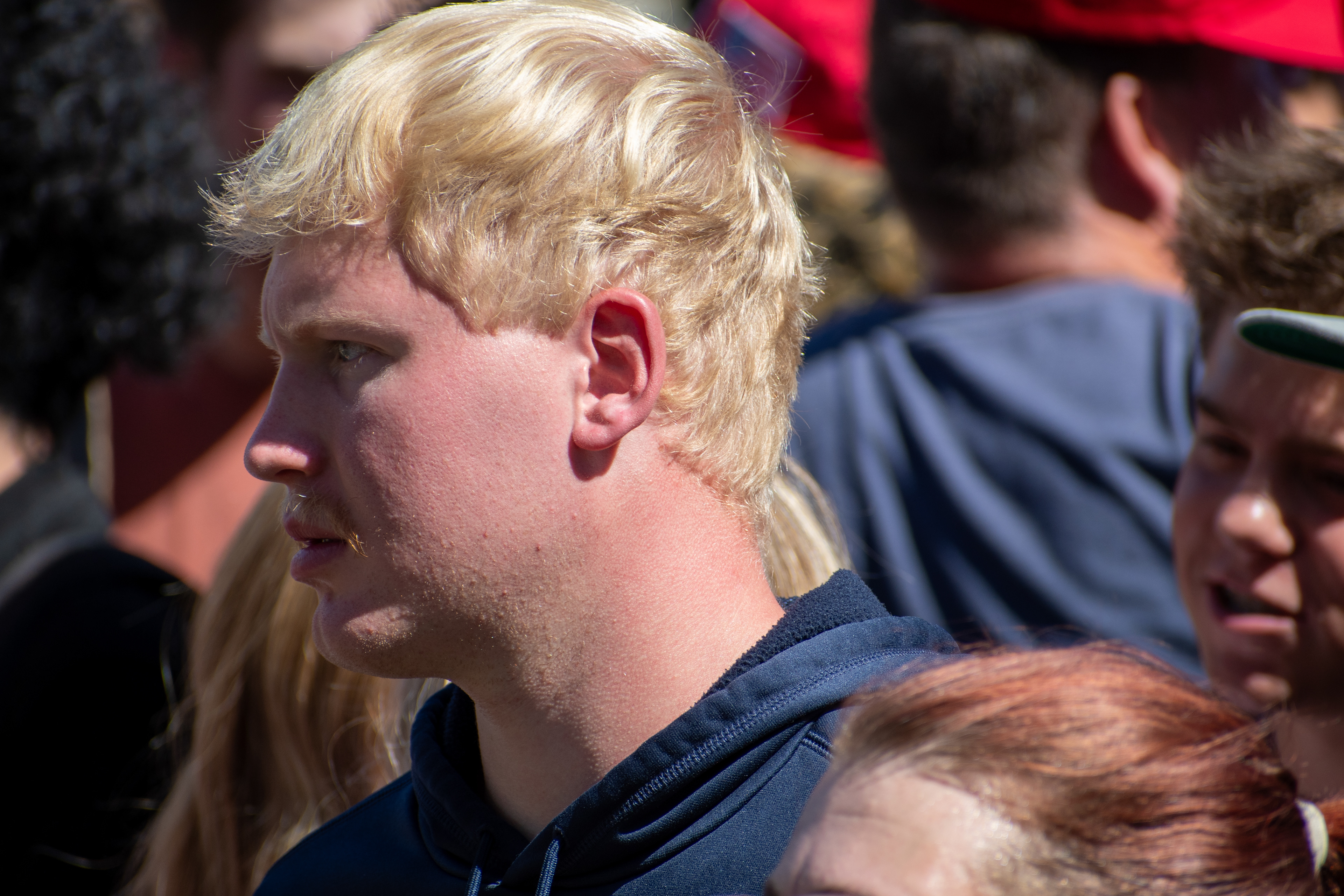 OREM, UTAH – SEPTEMBER 10, 2025: Attendees gather in close formation at Utah Valley University for the opening stop of the American Comeback Tour. The image captures a moment of shared anticipation and civic presence, reflecting the energy, emotion, and communal engagement that defined the event’s intended spirit. © Charles-McClintock Wilson / ZUMA Press