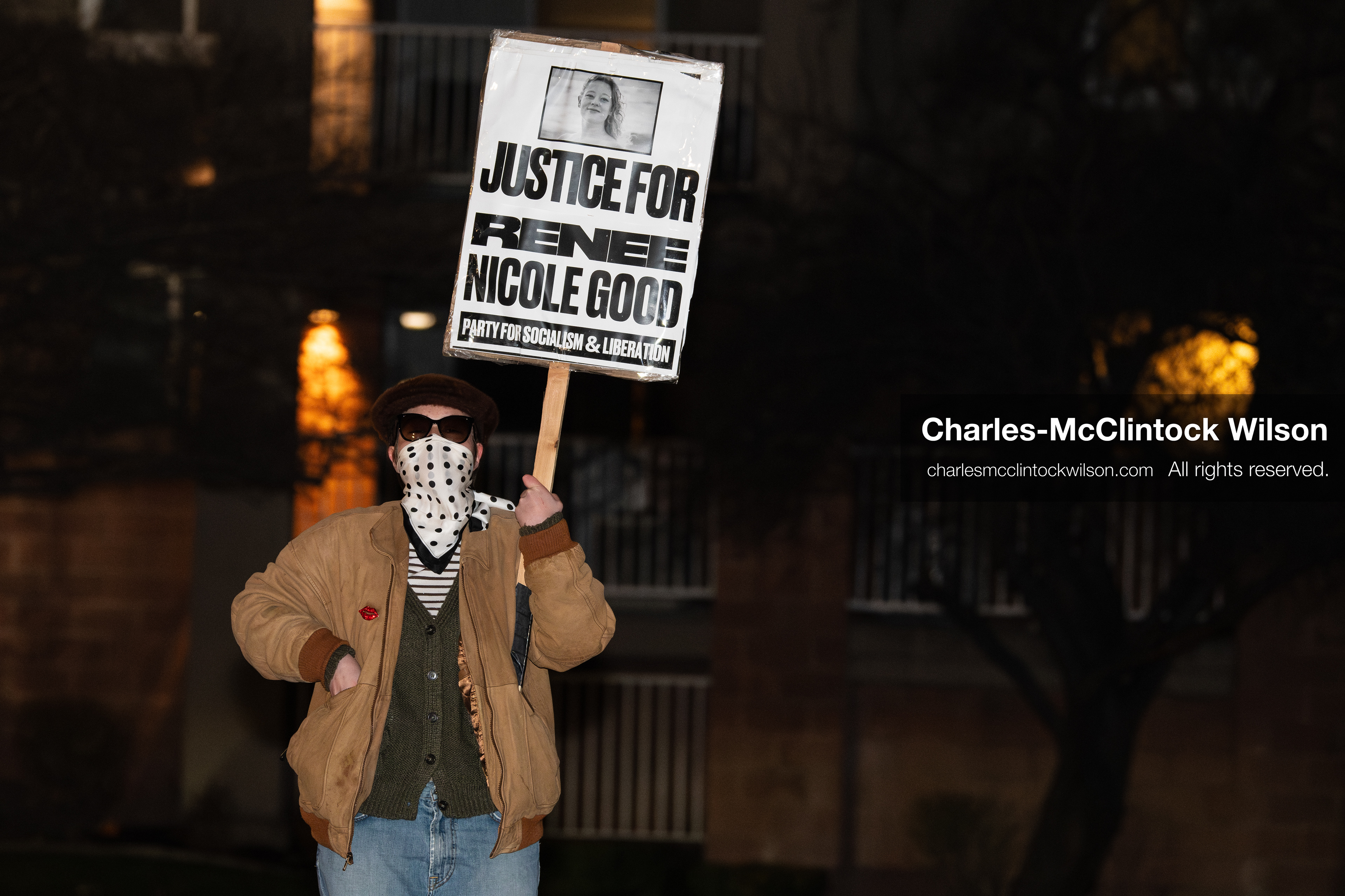 January 8, 2026, Salt Lake City, Utah, USA: A demonstrator holds a sign during an anti ICE protest at Pioneer Park in Salt Lake City Utah on Jan 8 2026. The rally followed the death of Renee Nicole Good a Minneapolis woman who was fatally shot during an encounter with immigration authorities and drew hundreds calling for accountability and changes to enforcement practices. (Credit Image: © Charles-McClintock Wilson/ZUMA Press Wire)