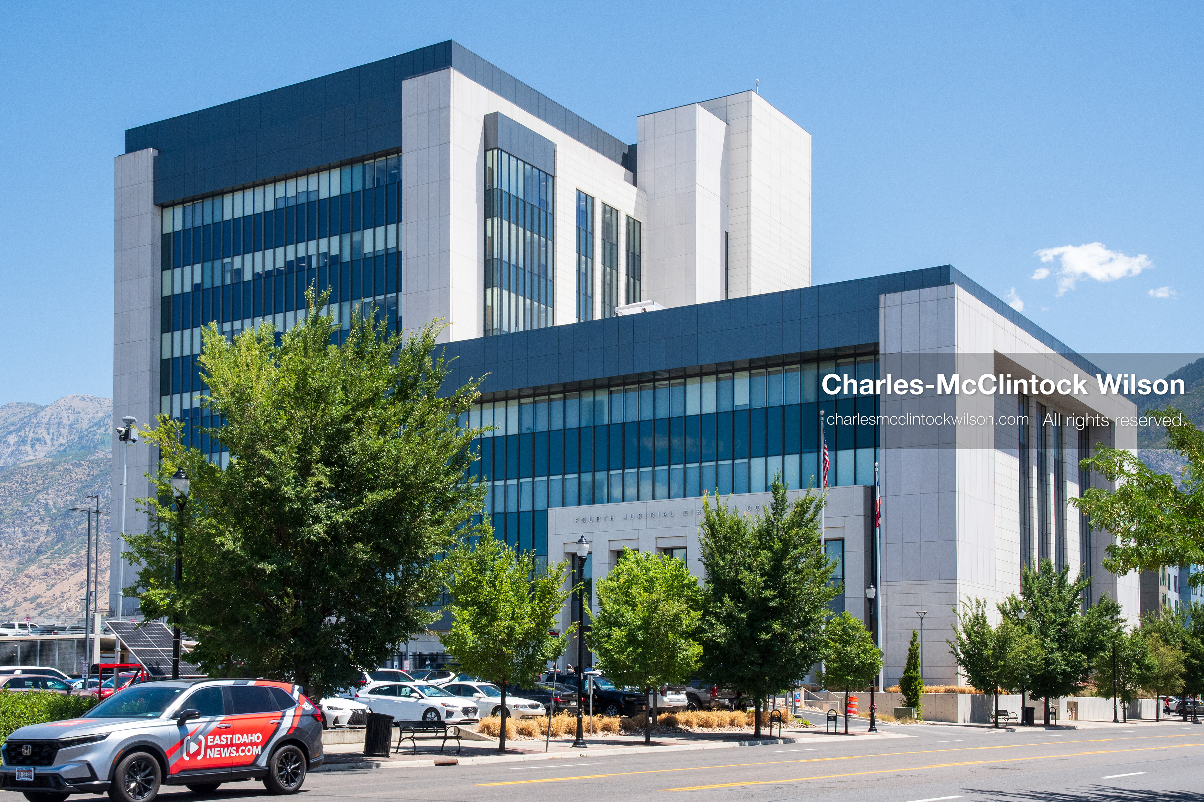 July 9, 2026, Provo, Utah, USA: The Fourth Judicial District Courthouse in Provo, Utah, during the fourth day of the preliminary hearing in the Tyler Robinson case. (Credit Image: © Charles-McClintock Wilson/ZUMA Press Wire)