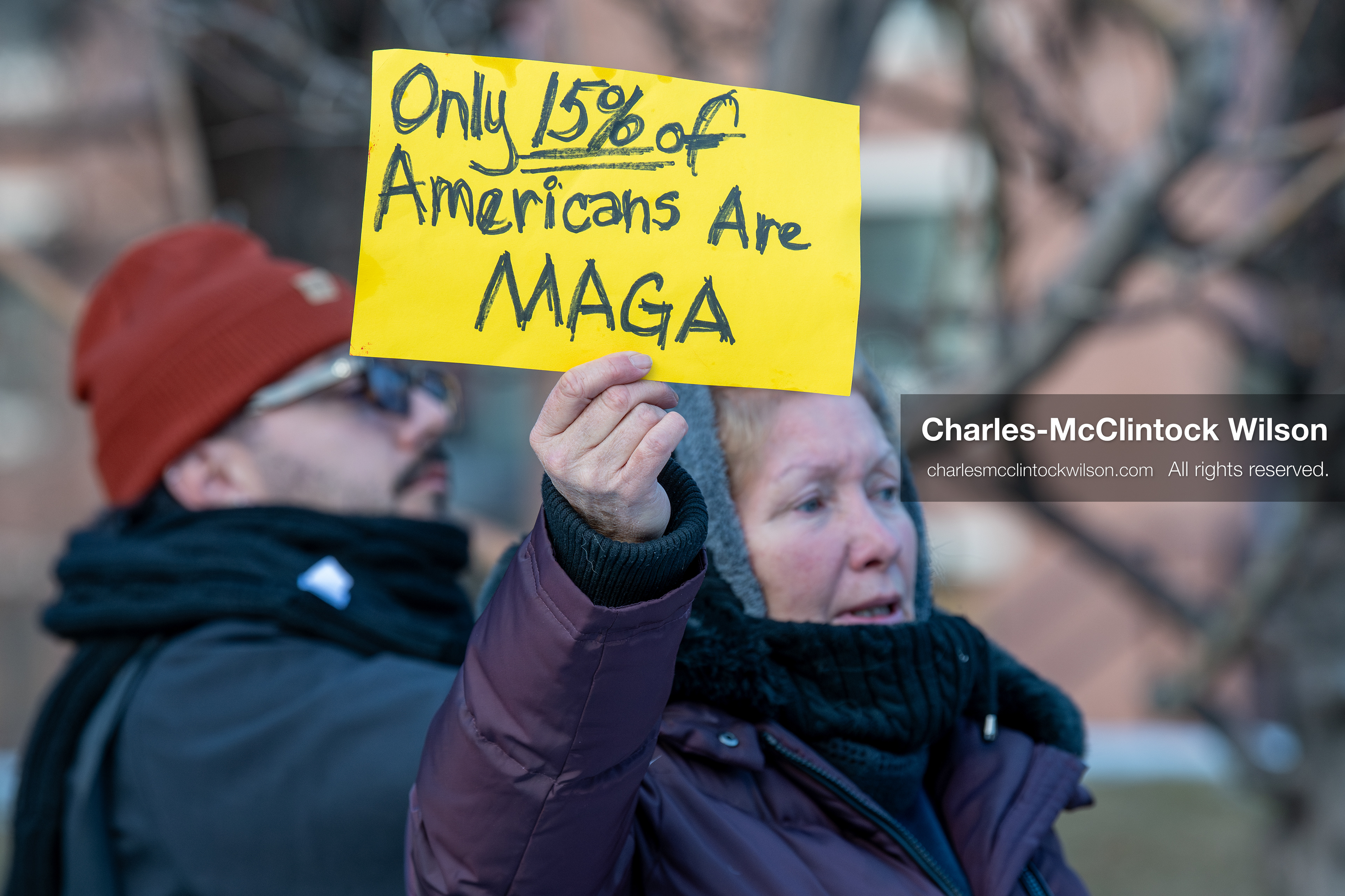 January 26, 2026, Park City, Utah, USA: A demonstrator holds a sign during a protest opposing U.S. Immigration and Customs Enforcement (I.C.E.) ICE agents at Miner's Park on Main Street during the Sundance Film Festival in Park City, Utah, on Monday, Jan. 26, 2026. The event was held in response to the fatal shooting of Alex Pretti by a U.S. Border Patrol officer in Minneapolis. (Credit Image: © Charles McClintock Wilson/ZUMA Press Wire)