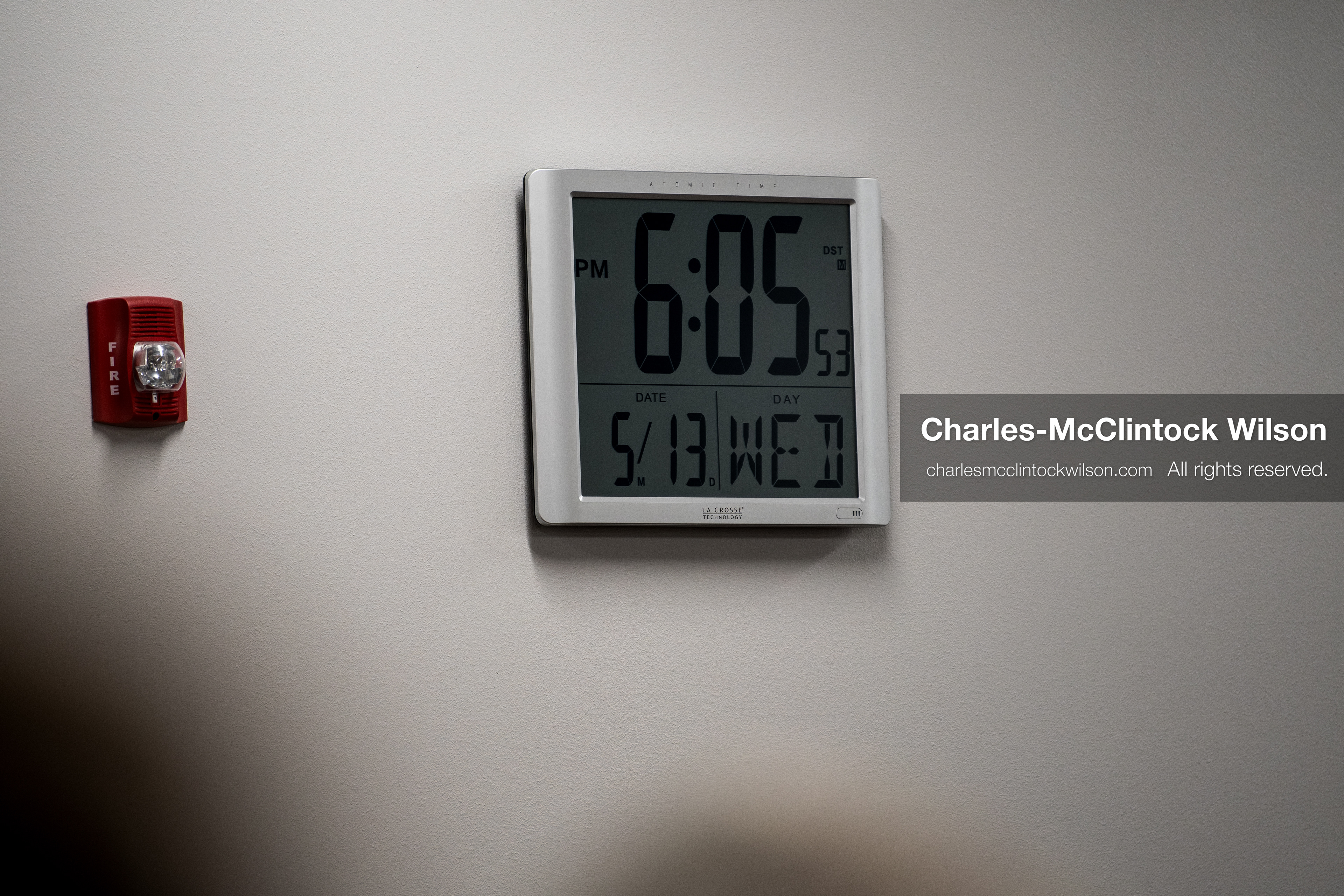 May 13, 2026, Brigham City, Utah, USA: A digital wall clock shows the time as 6:05 PM and the date as Wednesday, May 13, 2026, inside the Box Elder County Justice Center in Brigham City, Utah, during a public meeting over the proposed data‑center project backed by businessman Kevin O’Leary, which has drawn public concern over water use, power demand, and transparency. (Credit Image: © Charles‑McClintock Wilson/ZUMA Press Wire)