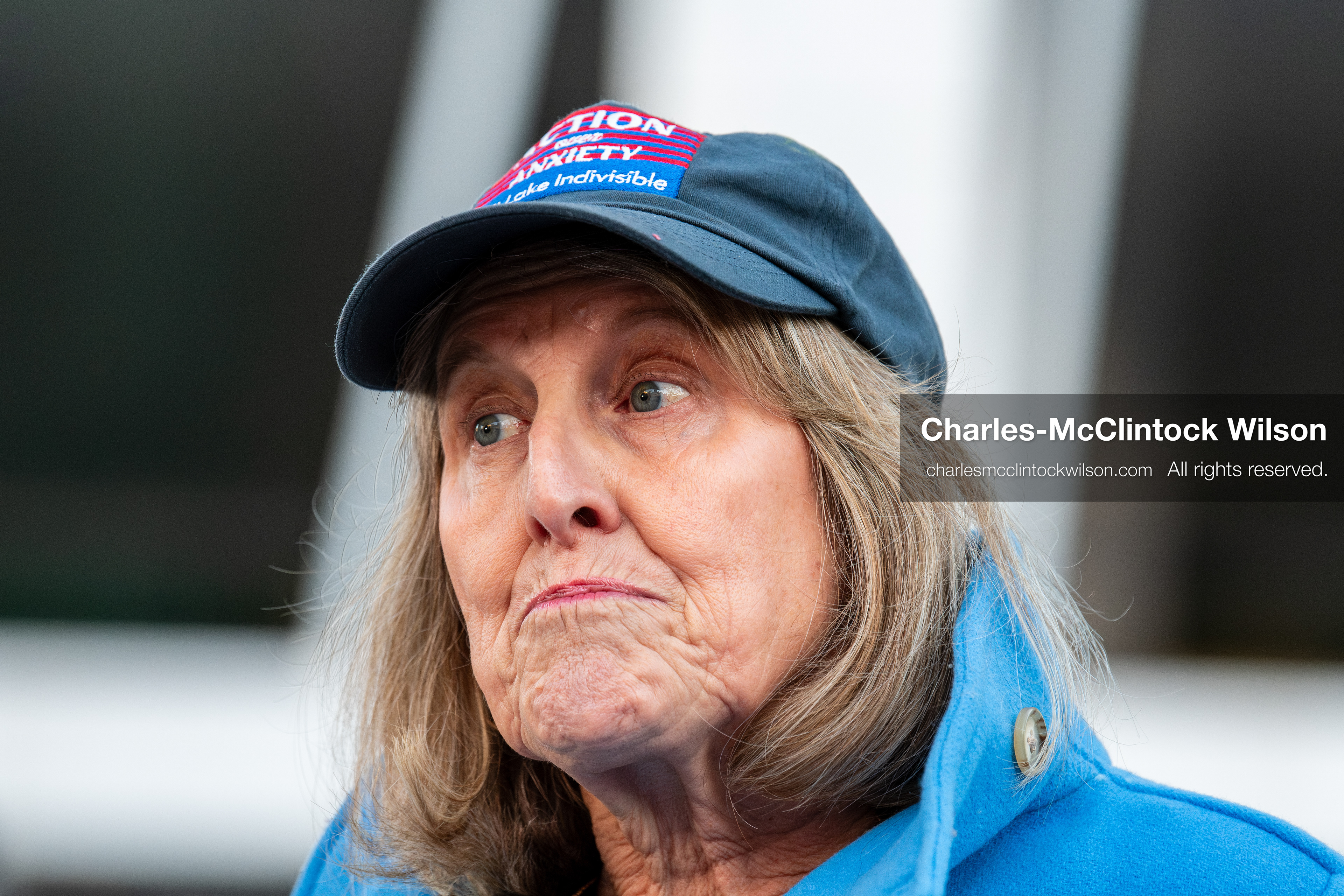 January 5, 2026, Salt Lake City, Utah, USA: Sarah Buck, leader of Salt Lake Indivisible, speaks during an emergency rally outside the Wallace Federal Building in Salt Lake City, Utah. The protest was part of a nationwide mobilization demanding congressional limits on presidential war powers following recent US military actions in Venezuela involving the government of Nicolas Maduro. Organizers urged constituents to gather at the offices of Utah US senators Mike Lee and John Curtis to vote to check the presidents war powers and emphasized that a large crowd sends a louder message. (Credit Image: (c) Charles‑McClintock Wilson/ZUMA Press Wire)