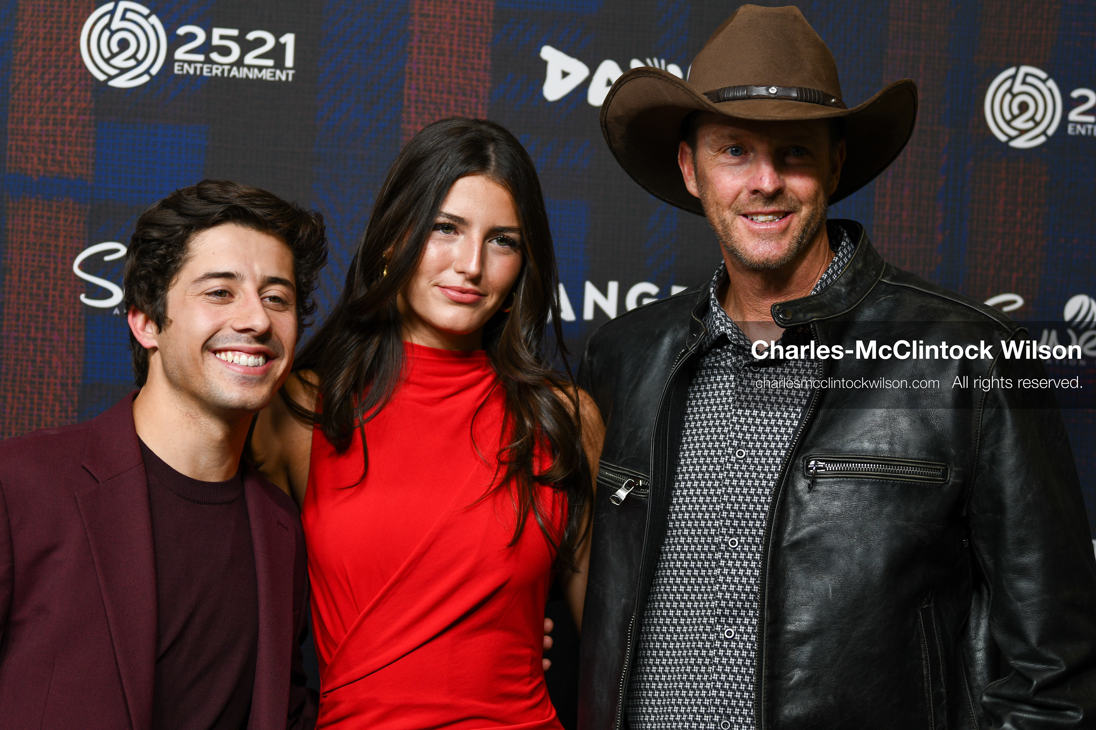 December 8, 2025, Lehi, Utah, USA: (L-R) BRANDON ENGMAN, LOUISE BURTON and JOHN BURTON attend the world premiere of DAVID at Megaplex Theatres Thanksgiving Point in Lehi, Utah, USA. (Credit Image: © Charles-McClintock Wilson/ZUMA Press Wire)