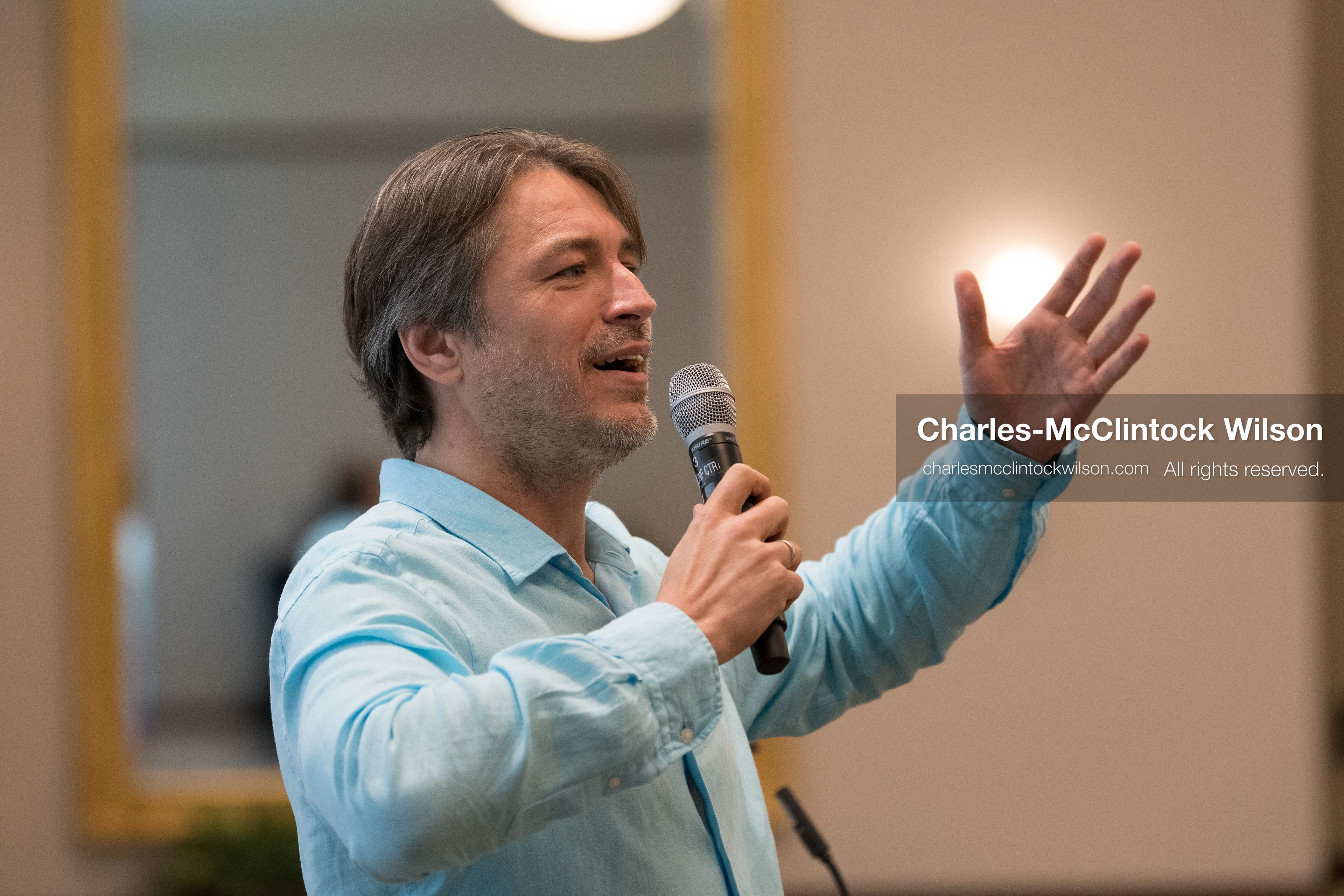  July 23, 2026, Salt Lake City, Utah, USA: Ukrainian activist SERHIY PRYTULA speaks during a community meeting at the Utah State Capitol building in Salt Lake City, Utah, on Thursday, July 23, 2026. The event, titled ''Ukraine in the Fifth Year of the Full-Scale War: An Honest Conversation,'' was hosted by the Prytula Foundation USA to discuss civil defense and ongoing humanitarian aid initiatives. (Credit Image: © Charles-McClintock Wilson/ZUMA Press Wire)