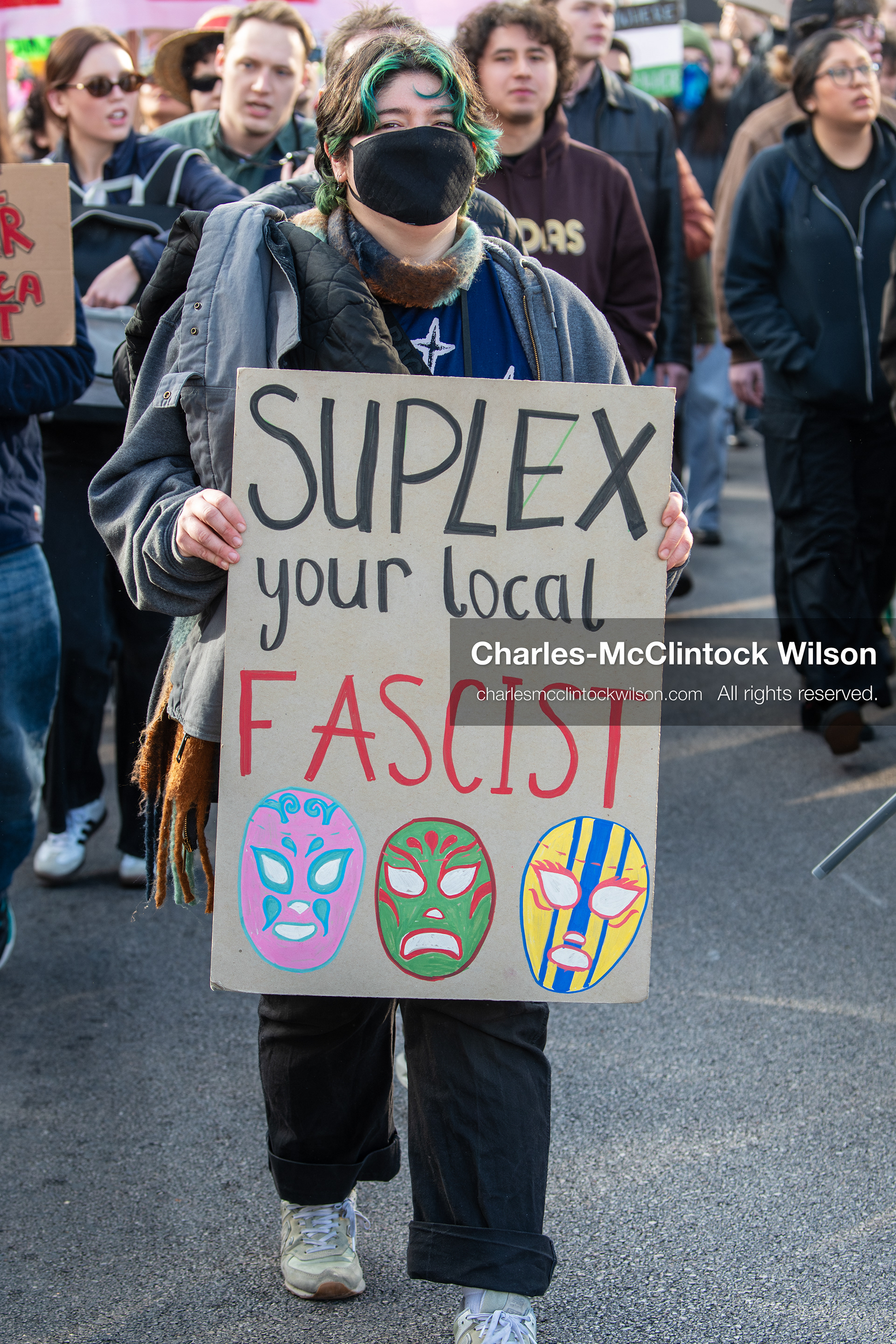January 30, 2026, Salt Lake City, Utah, USA: A demonstrator holds a sign during an anti‑ICE protest in Salt Lake City, part of a nationwide response to immigration enforcement policies. (Credit Image: © Charles‑McClintock Wilson/ZUMA Press Wire)
