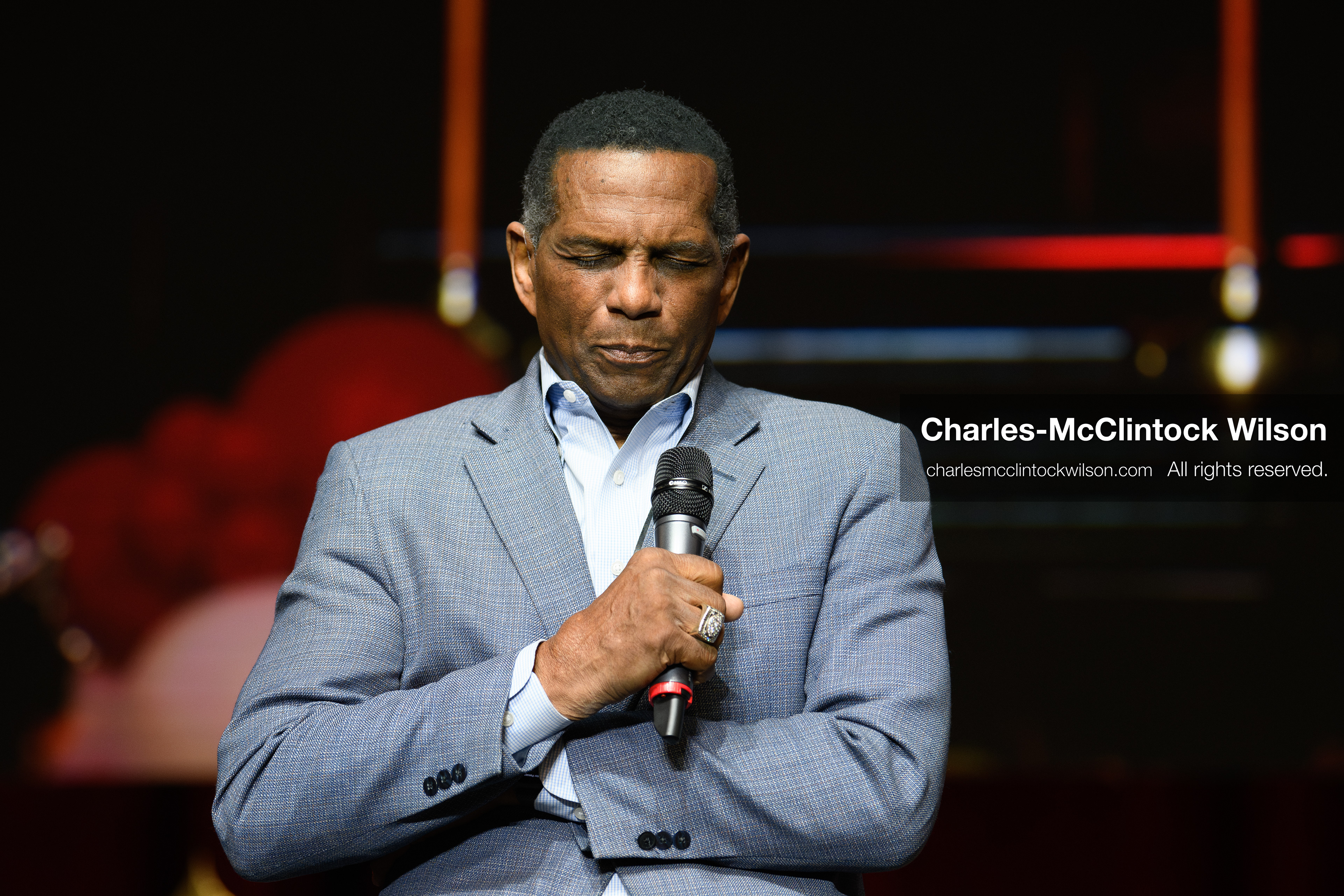 April 25, 2026, Orem, Utah, USA: U.S. Rep. BURGESS OWENS (R‑UT) prays during the 2026 Utah Republican State Nominating Convention at the UCCU Center on the campus of Utah Valley University in Orem. (Credit Image: © Charles-McClintock Wilson/ZUMA Press Wire)