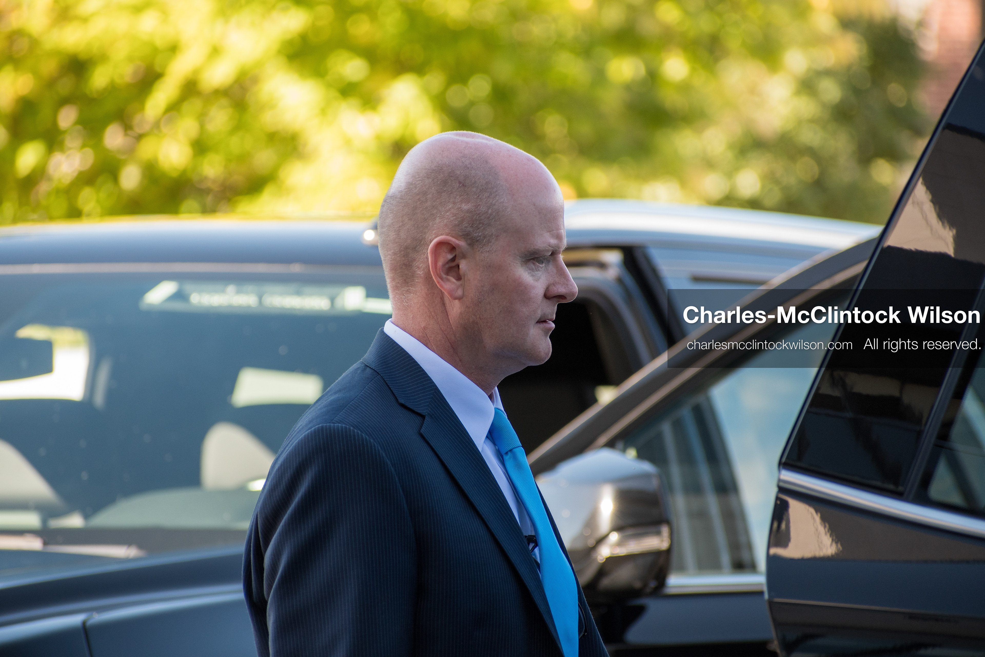 SEPTEMBER 29, 2025 — PROVO, UTAH, USA: Chad Grunander, prosecutor with the Utah County Attorney’s Office, walks outside the Utah County Court ahead of a waiver hearing for Tyler Robinson. Robinson, charged with aggravated murder in the September 10 shooting death of conservative activist Charlie Kirk at Utah Valley University, appeared virtually for the proceedings. (Credit Image: © Charles‑McClintock Wilson / ZUMA Press Wire)