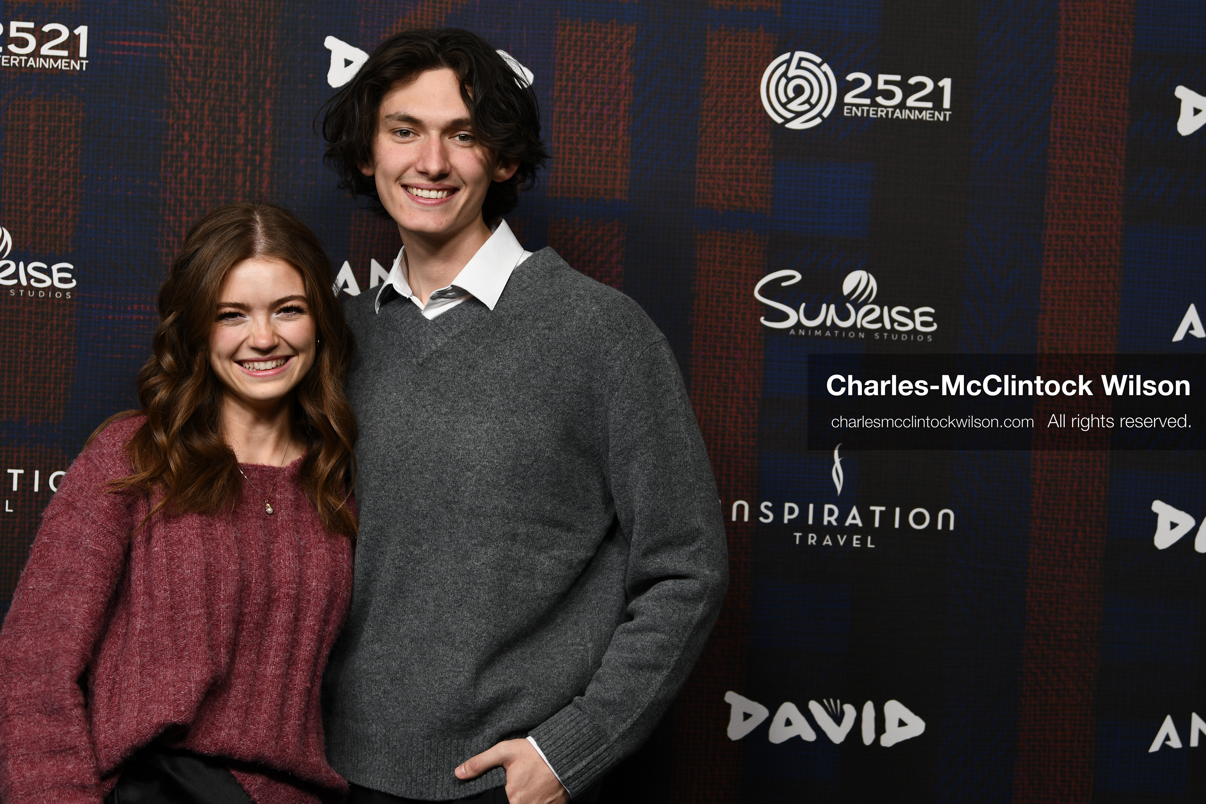 December 8, 2025, Lehi, Utah, USA: JORDAN MAE and JARON HOMER attend the world premiere of DAVID at Megaplex Theatres Thanksgiving Point in Lehi, Utah, USA. (Credit Image: © Charles-McClintock Wilson/ZUMA Press Wire)