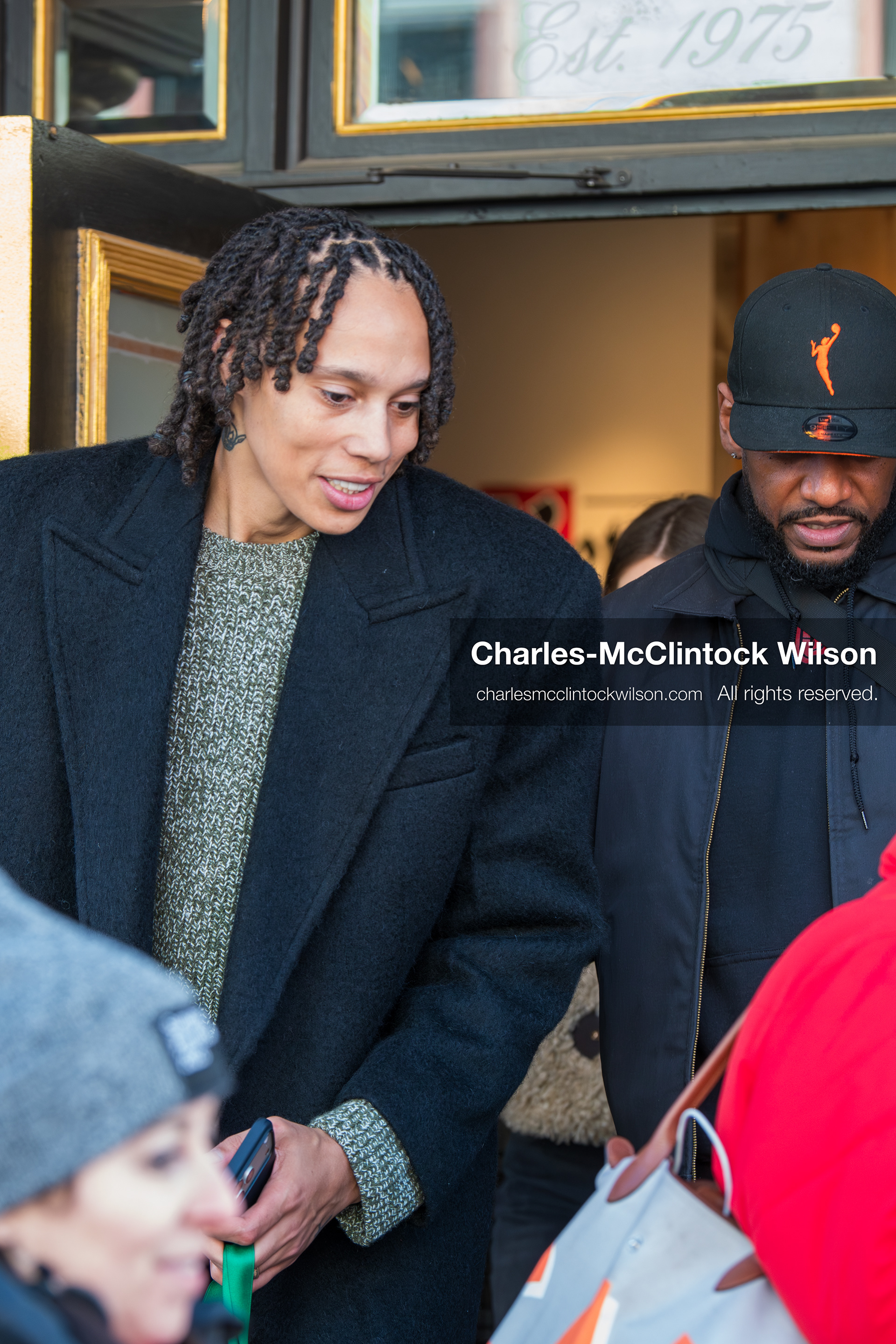 January 26, 2026, Park City, Utah, USA: US basketball player BRITTNEY GRINER interacts with fans while leaving The Vulture Spot during the 2026 Sundance Film Festival in Park City, Utah. (Credit Image: © Charles McClintock Wilson/ZUMA Press Wire)