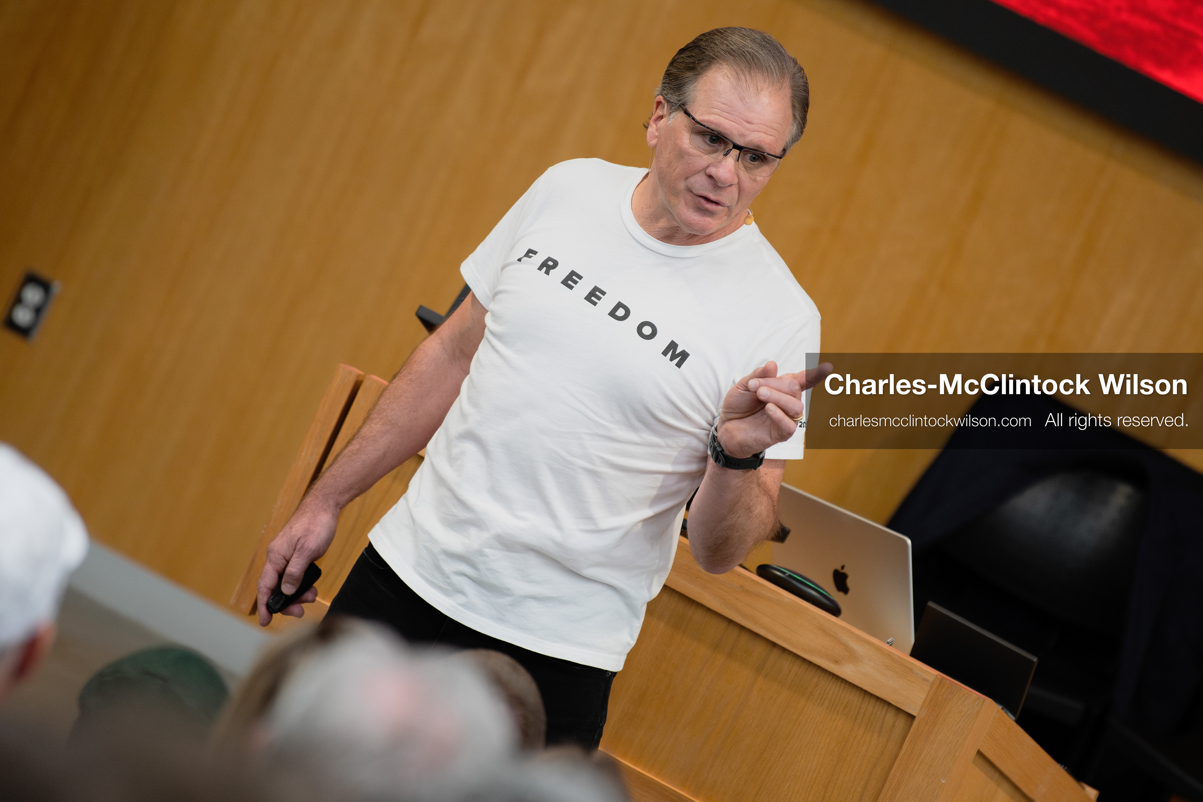 March 26, 2026, Orem, Utah, USA: US author, Christian apologist, and founder of http://CrossExamined.org Frank Turek speaks during a stop on his “Change My Mind” College Tour at Utah Valley University in Orem, Utah. The event, hosted by Ratio Christi, included discussions on faith, philosophy, and the problem of evil. (Credit Image: © Charles-McClintock Wilson/ZUMA Press Wire)