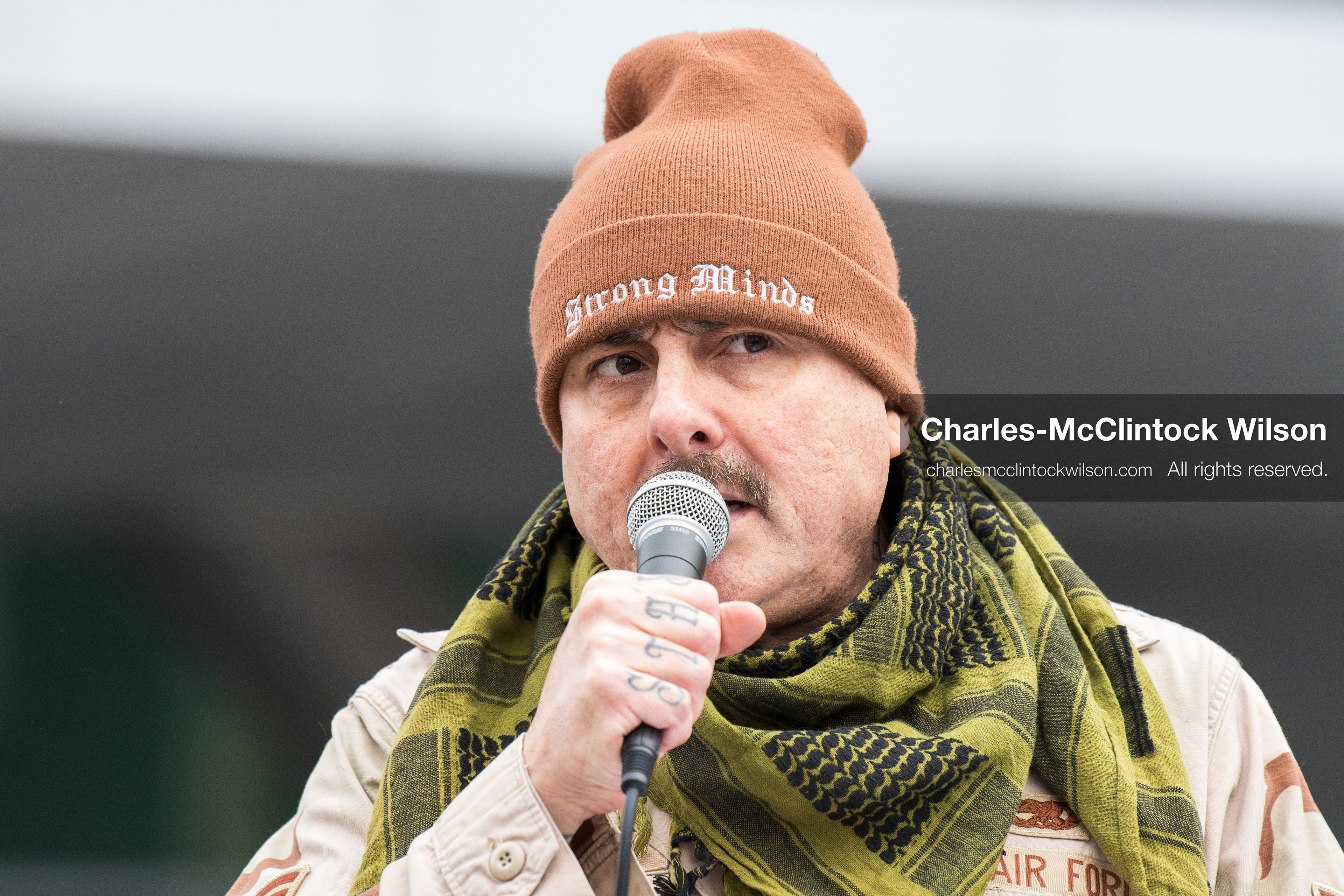 January 3, 2026, Salt Lake City, Utah, USA: A speaker addresses demonstrators during a protest against US military action in Venezuela outside the Wallace Federal Building in Salt Lake City, Utah. The protest was part of a nationwide mobilization opposing airstrikes and foreign intervention. (Credit Image: (c) Charles‑McClintock Wilson/ZUMA Press Wire)