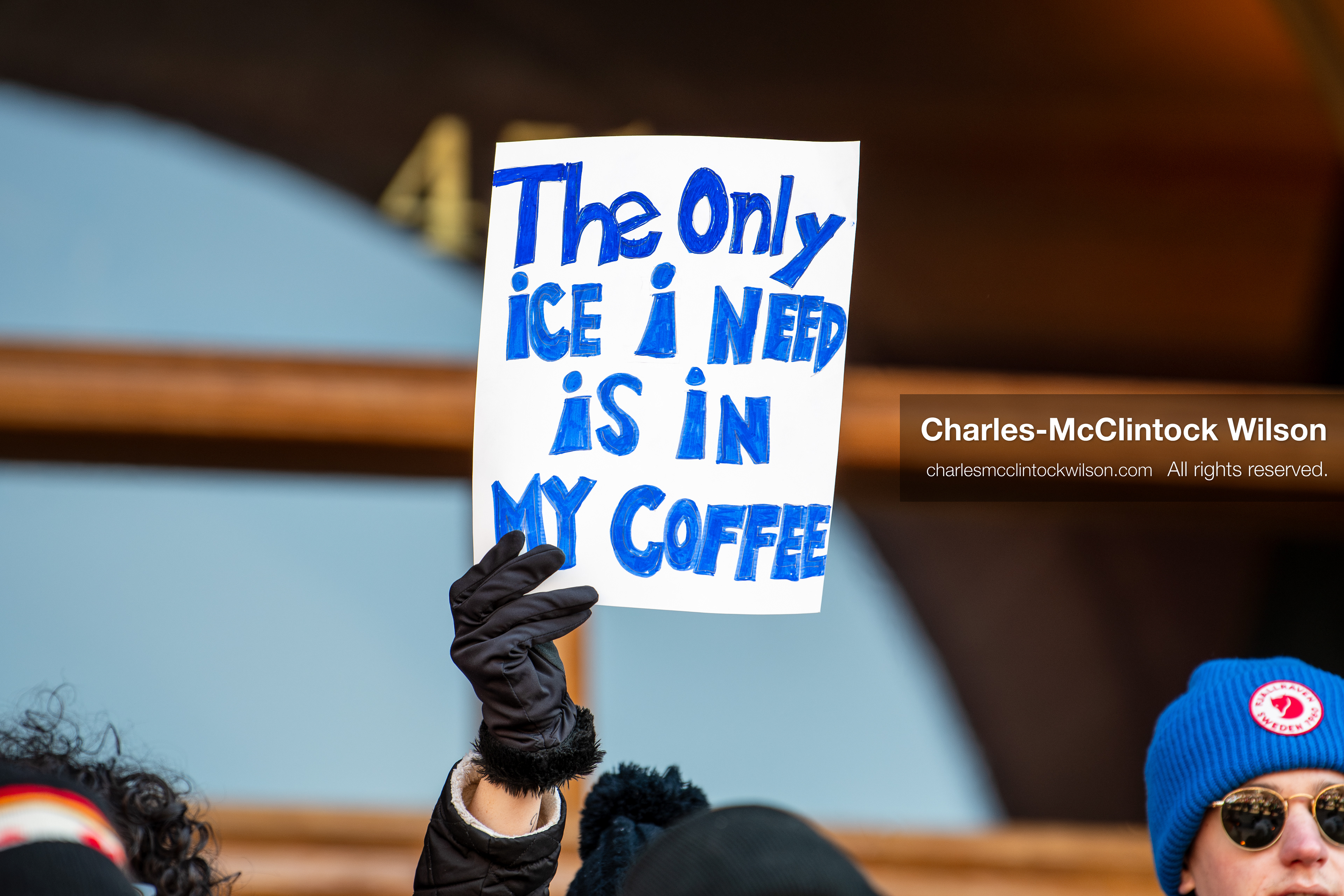 January 10, 2026, Salt Lake City, Utah, USA: A protester holds a sign during the ICE Out for Good protest in Salt Lake City, Utah, on January 10, 2026, a demonstration against ICE and calling for justice for Renee Nicole Good. (Credit Image: © Charles-McClintock Wilson/ZUMA Press Wire)