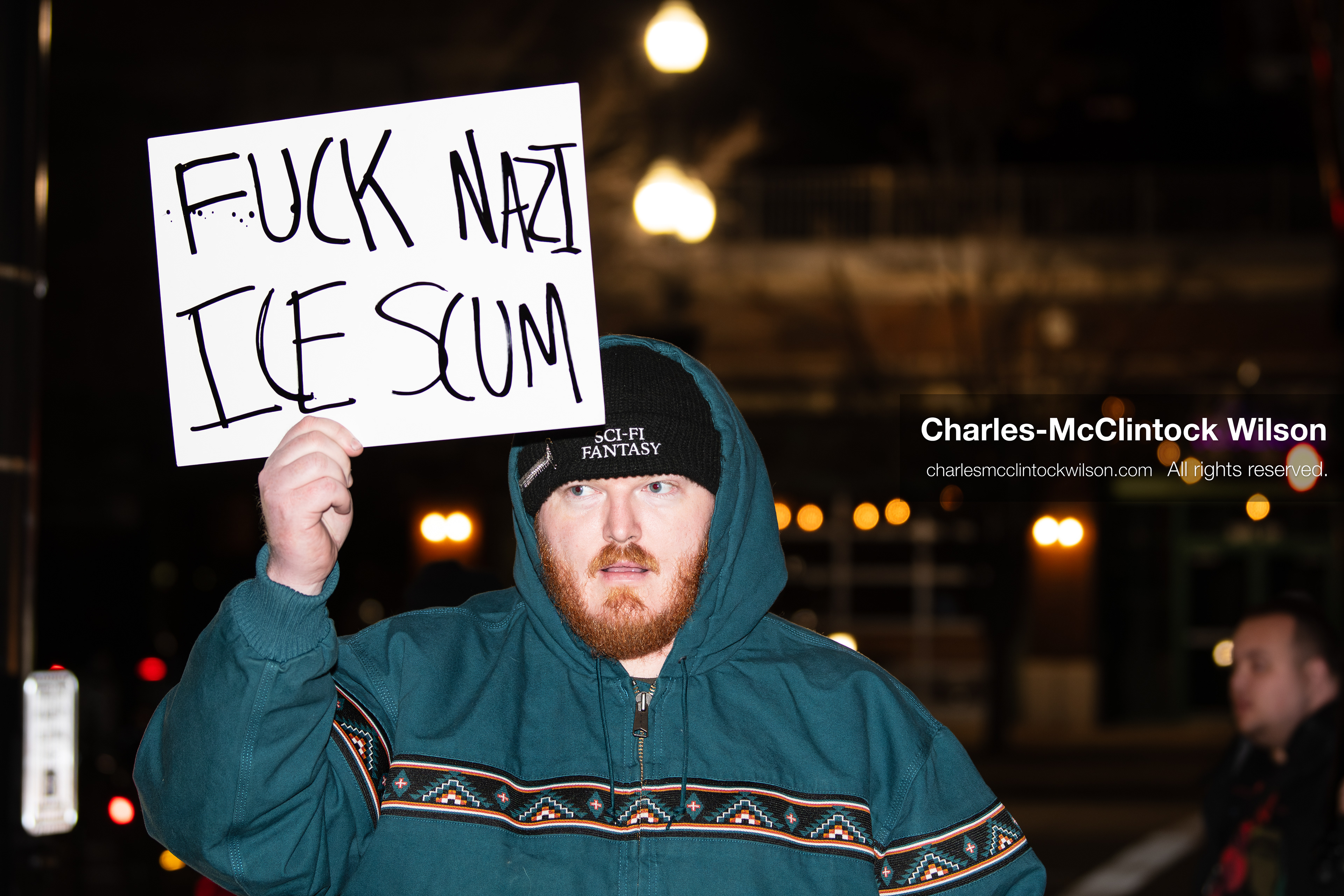 January 8, 2026, Salt Lake City, Utah, USA: A demonstrator holds a sign during an anti ICE protest at Pioneer Park in Salt Lake City Utah on Jan 8 2026. The rally followed the death of Renee Nicole Good a Minneapolis woman who was fatally shot during an encounter with immigration authorities and drew hundreds calling for accountability and changes to enforcement practices. (Credit Image: © Charles-McClintock Wilson/ZUMA Press Wire)