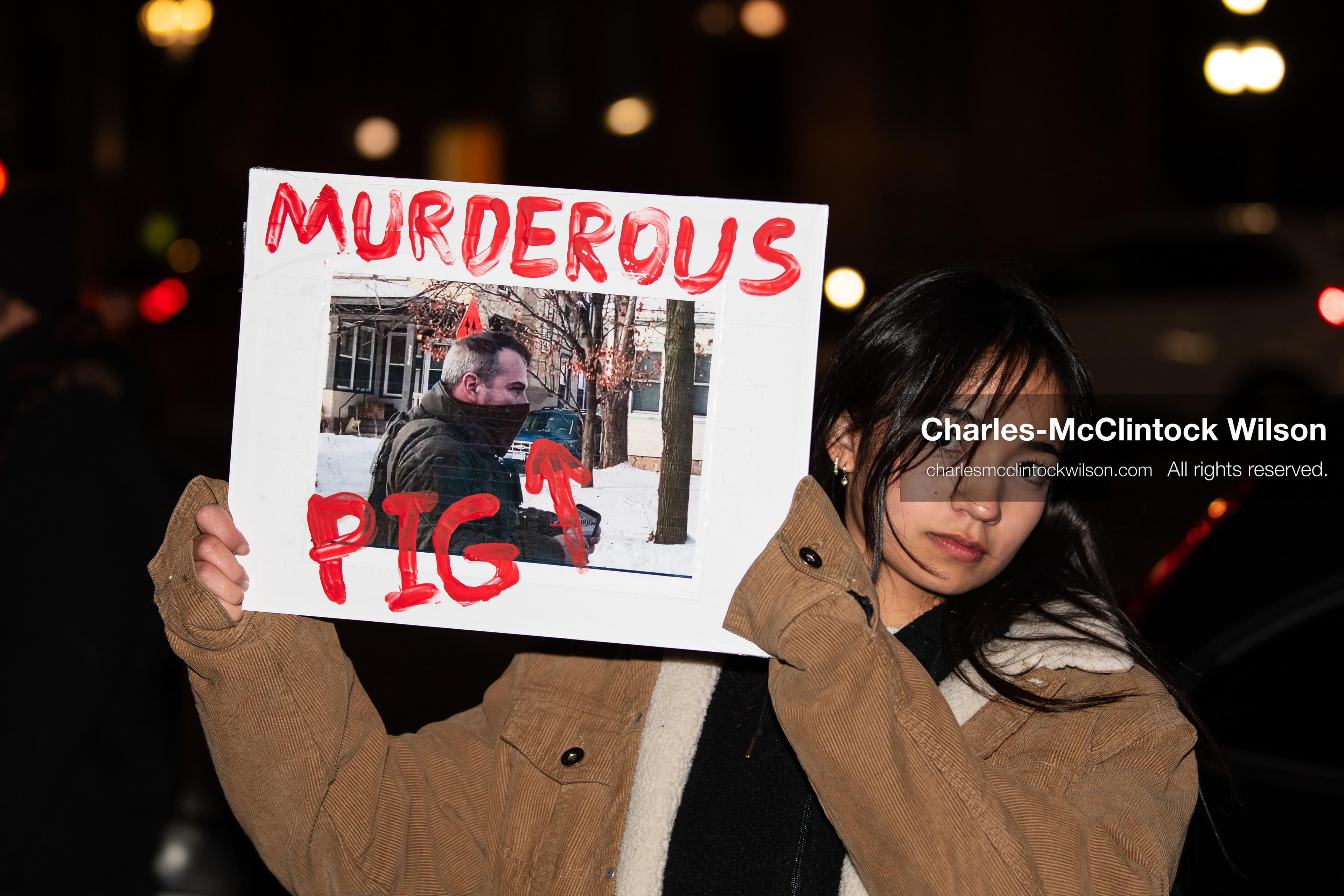 January 8, 2026, Salt Lake City, Utah, USA: A demonstrator holds a sign during an anti ICE protest at Pioneer Park in Salt Lake City Utah on Jan 8 2026. The rally followed the death of Renee Nicole Good a Minneapolis woman who was fatally shot during an encounter with immigration authorities and drew hundreds calling for accountability and changes to enforcement practices. (Credit Image: © Charles-McClintock Wilson/ZUMA Press Wire)