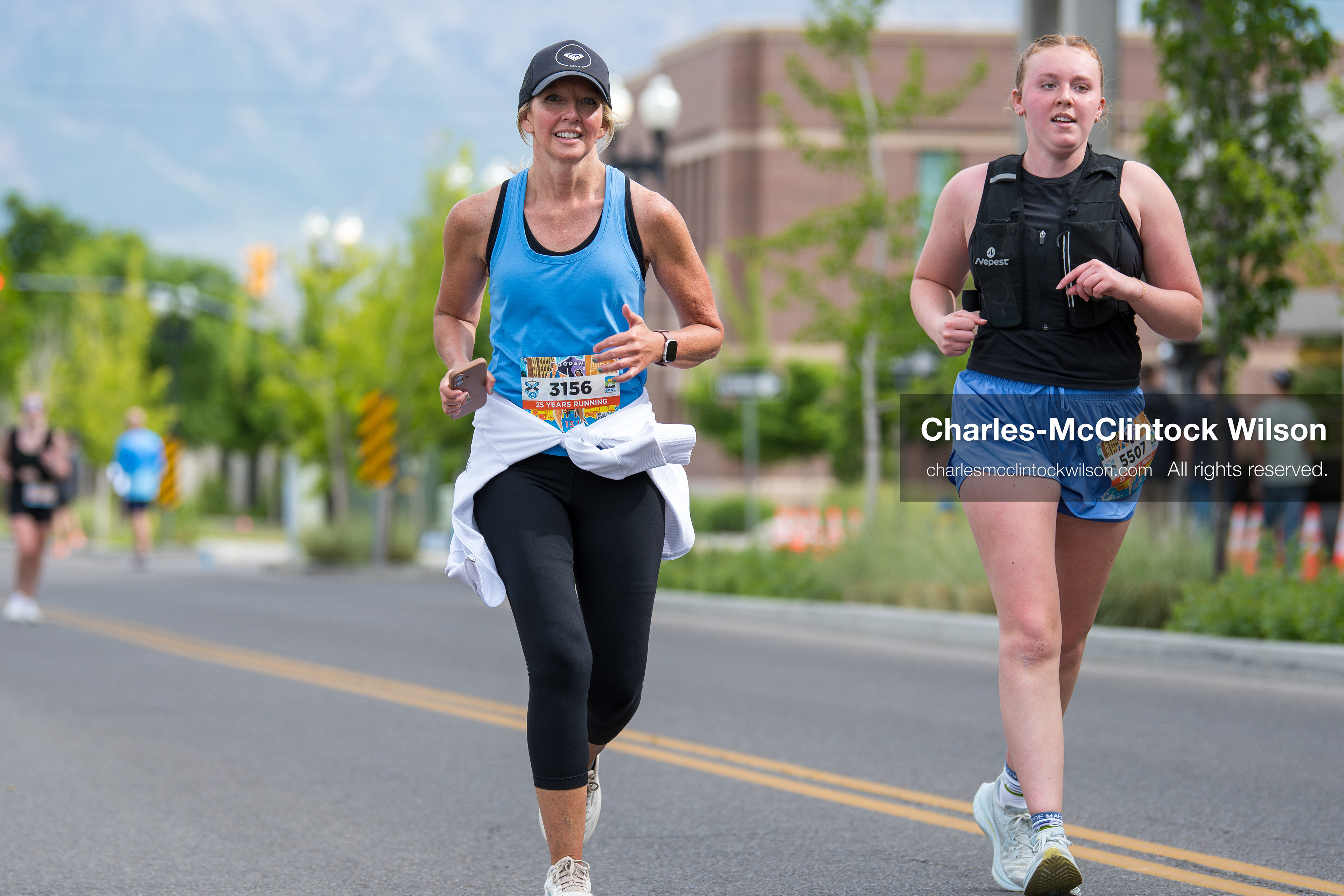 May 16, 2026, Ogden, Utah, USA: Runners make their way along the course during the 25th Annual America First Ogden Marathon in Ogden, Utah, on Saturday, May 16, 2026. The event drew thousands of participants and spectators for the milestone 25th running of the marathon. (Credit Image: © Charles-McClintock Wilson/ZUMA Press Wire)
