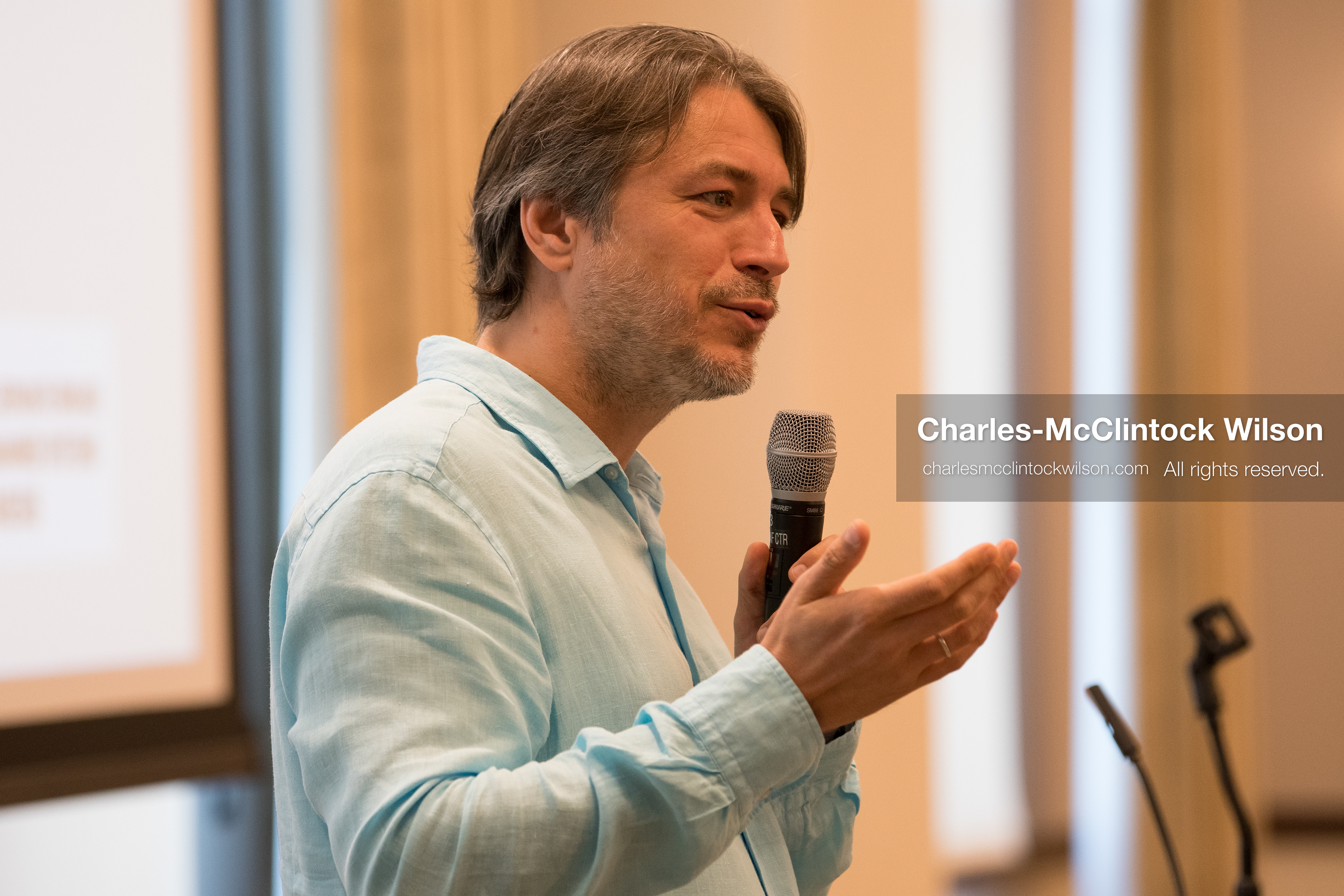  July 23, 2026, Salt Lake City, Utah, USA: Ukrainian activist SERHIY PRYTULA speaks during a community meeting at the Utah State Capitol building in Salt Lake City, Utah, on Thursday, July 23, 2026. The event, titled ''Ukraine in the Fifth Year of the Full-Scale War: An Honest Conversation,'' was hosted by the Prytula Foundation USA to discuss civil defense and ongoing humanitarian aid initiatives. (Credit Image: © Charles-McClintock Wilson/ZUMA Press Wire)