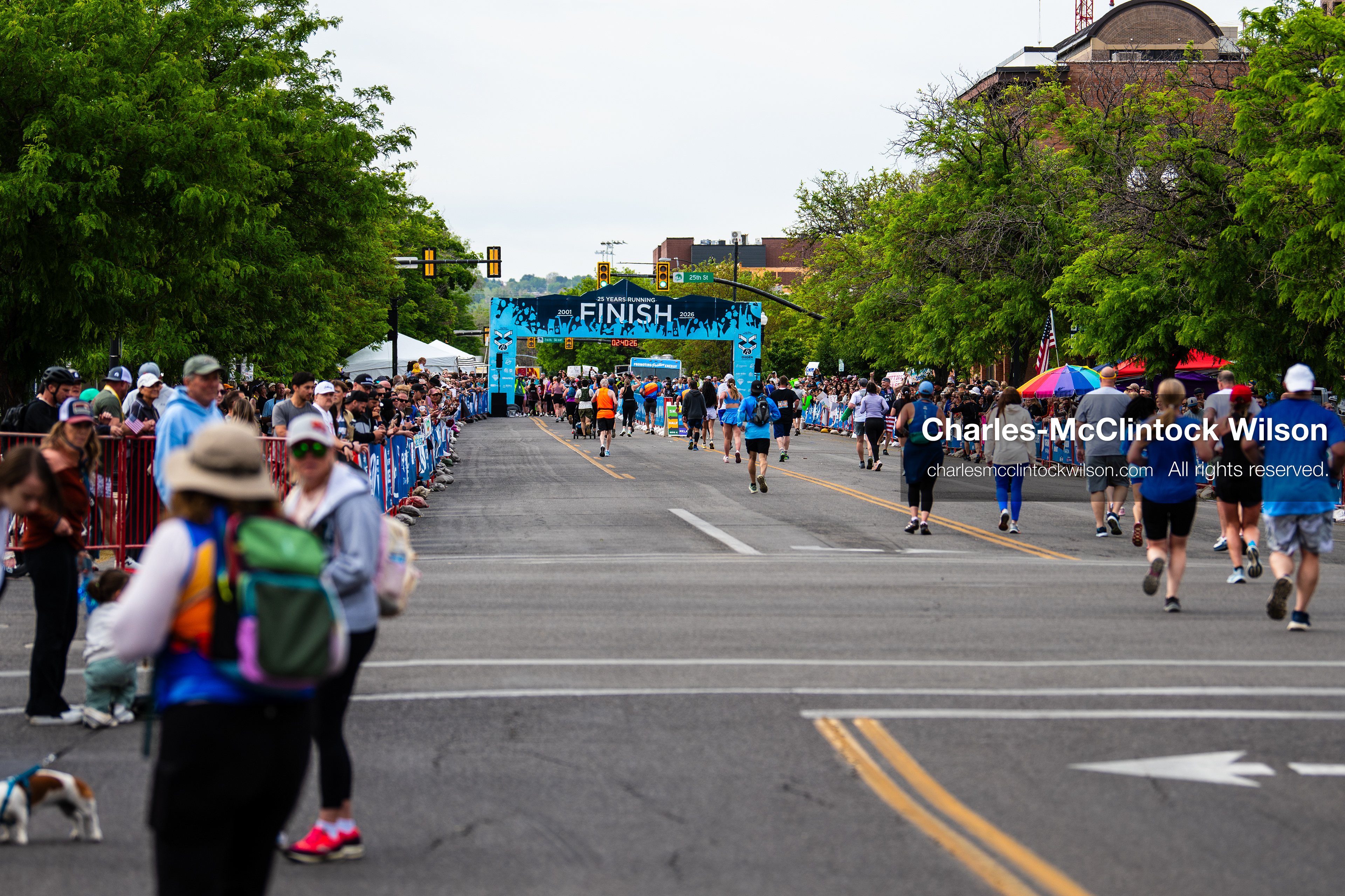 May 16, 2026, Ogden, Utah, USA: Runners head toward the finish line during the 25th Annual America First Ogden Marathon in Ogden, Utah, on Saturday, May 16, 2026. (Credit Image: © Charles-McClintock Wilson/ZUMA Press Wire)
