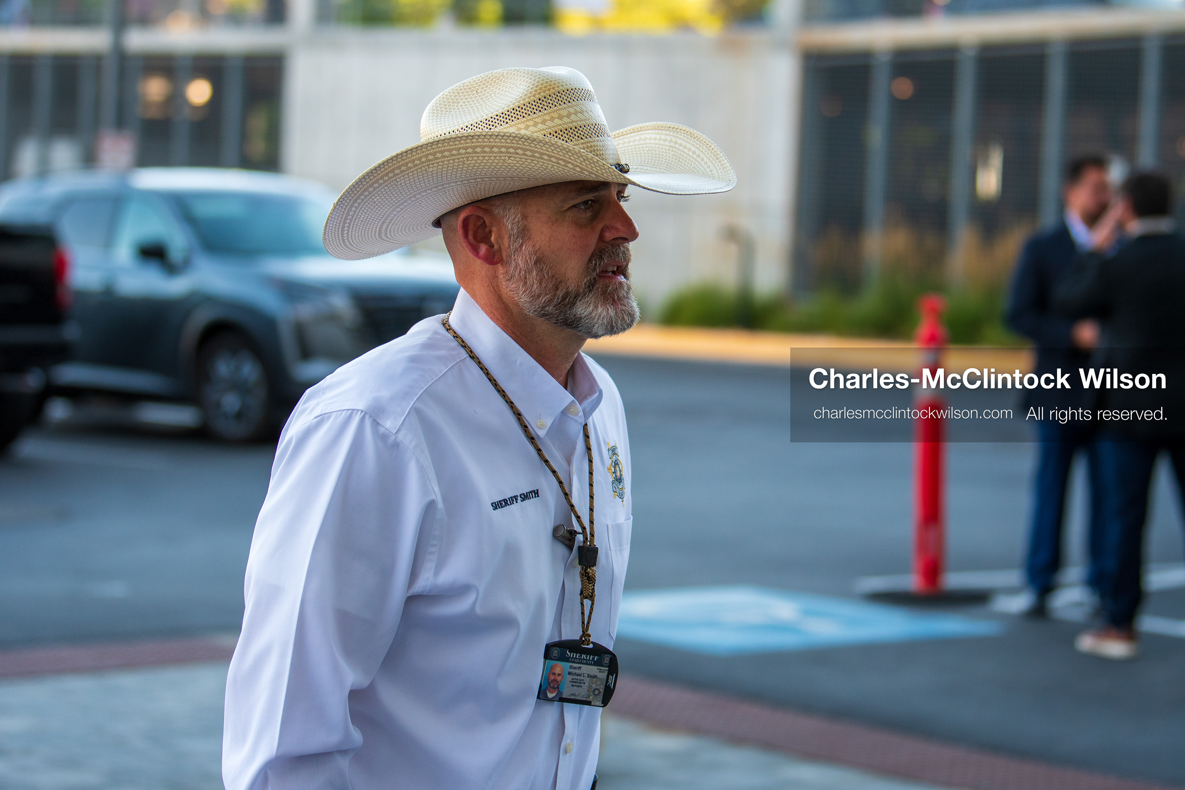 July 9, 2026, Provo, Utah, USA: UTAH COUNTY SHERIFF MIKE SMITH arrives at the Fourth District Court during the fourth day of the preliminary hearing in the Tyler Robinson case. (Credit Image: © Charles-McClintock Wilson/ZUMA Press Wire)
