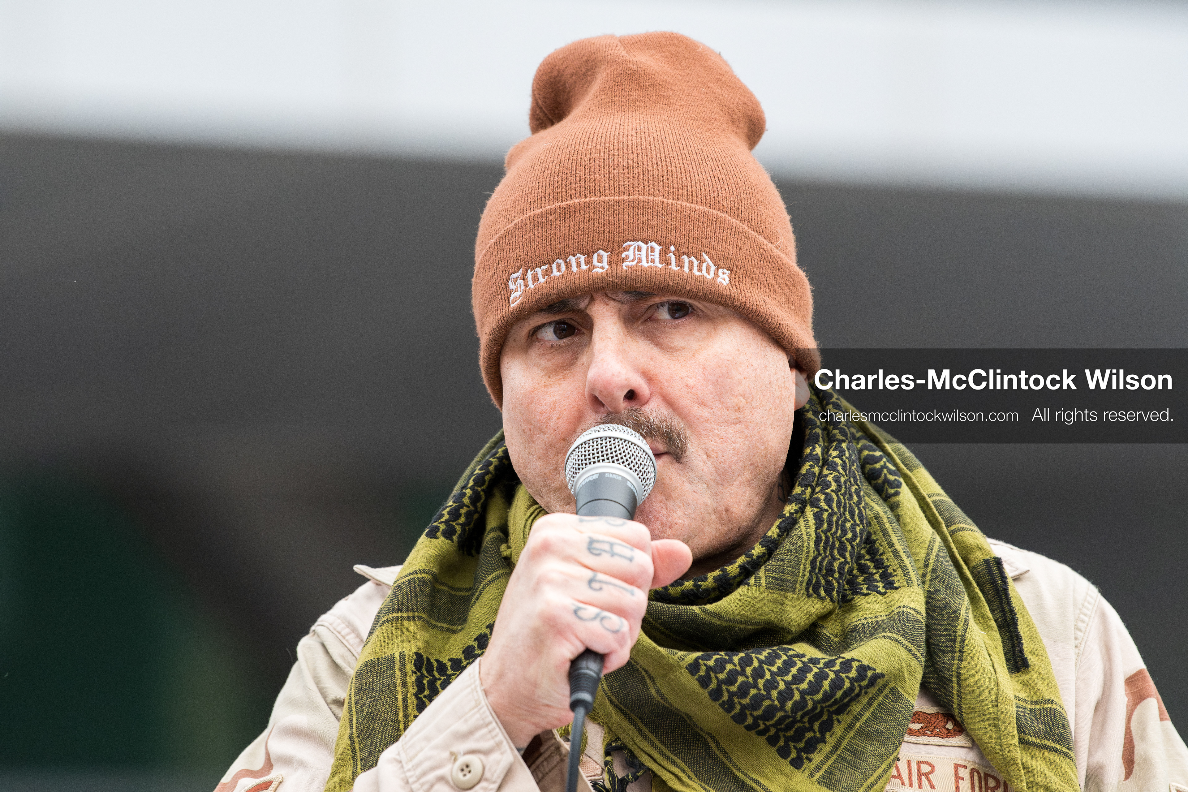 January 3, 2026, Salt Lake City, Utah, USA: A speaker addresses demonstrators during a protest against US military action in Venezuela outside the Wallace Federal Building in Salt Lake City, Utah. The protest was part of a nationwide mobilization opposing airstrikes and foreign intervention. (Credit Image: (c) Charles‑McClintock Wilson/ZUMA Press Wire)