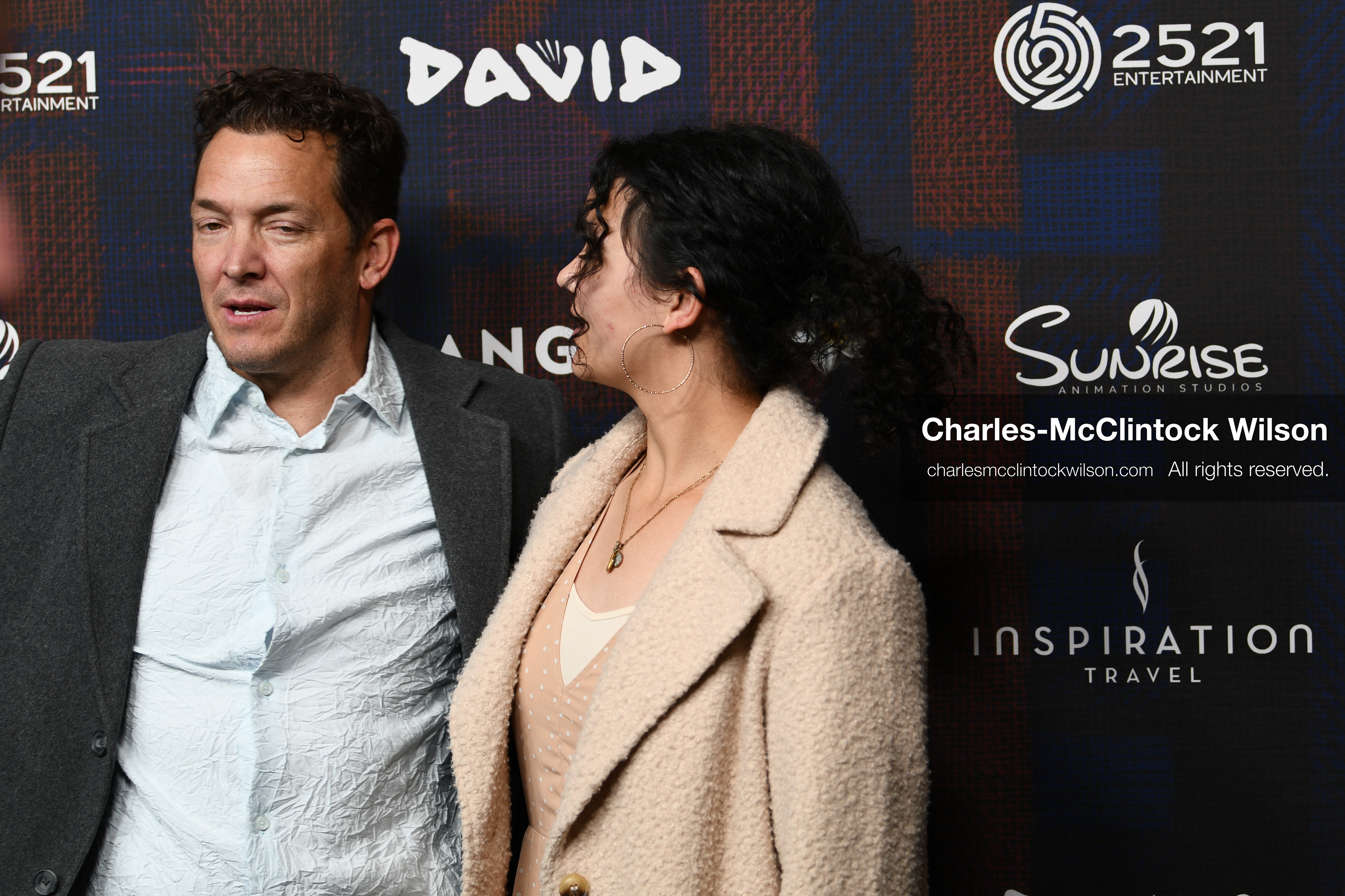 December 8, 2025, Lehi, Utah, USA: JASE BENNETT and RYKEL BENNETT attend the world premiere of DAVID at Megaplex Theatres Thanksgiving Point in Lehi, Utah, USA. (Credit Image: © Charles-McClintock Wilson/ZUMA Press Wire)